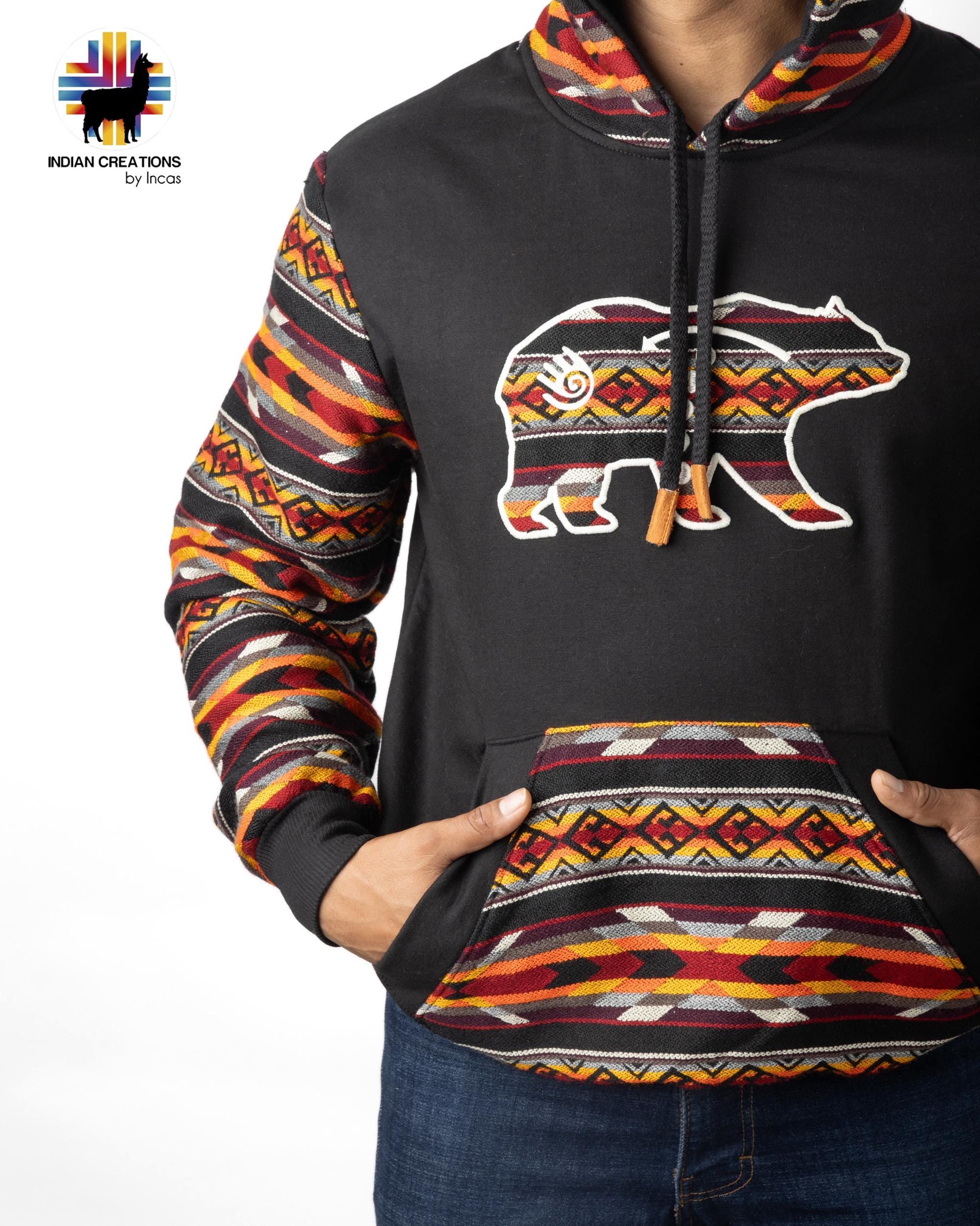 Handmade Hoodie. Handcrafted by Indigenous Hands. Machine Washable. Free Shipping! GIFT IDEAS