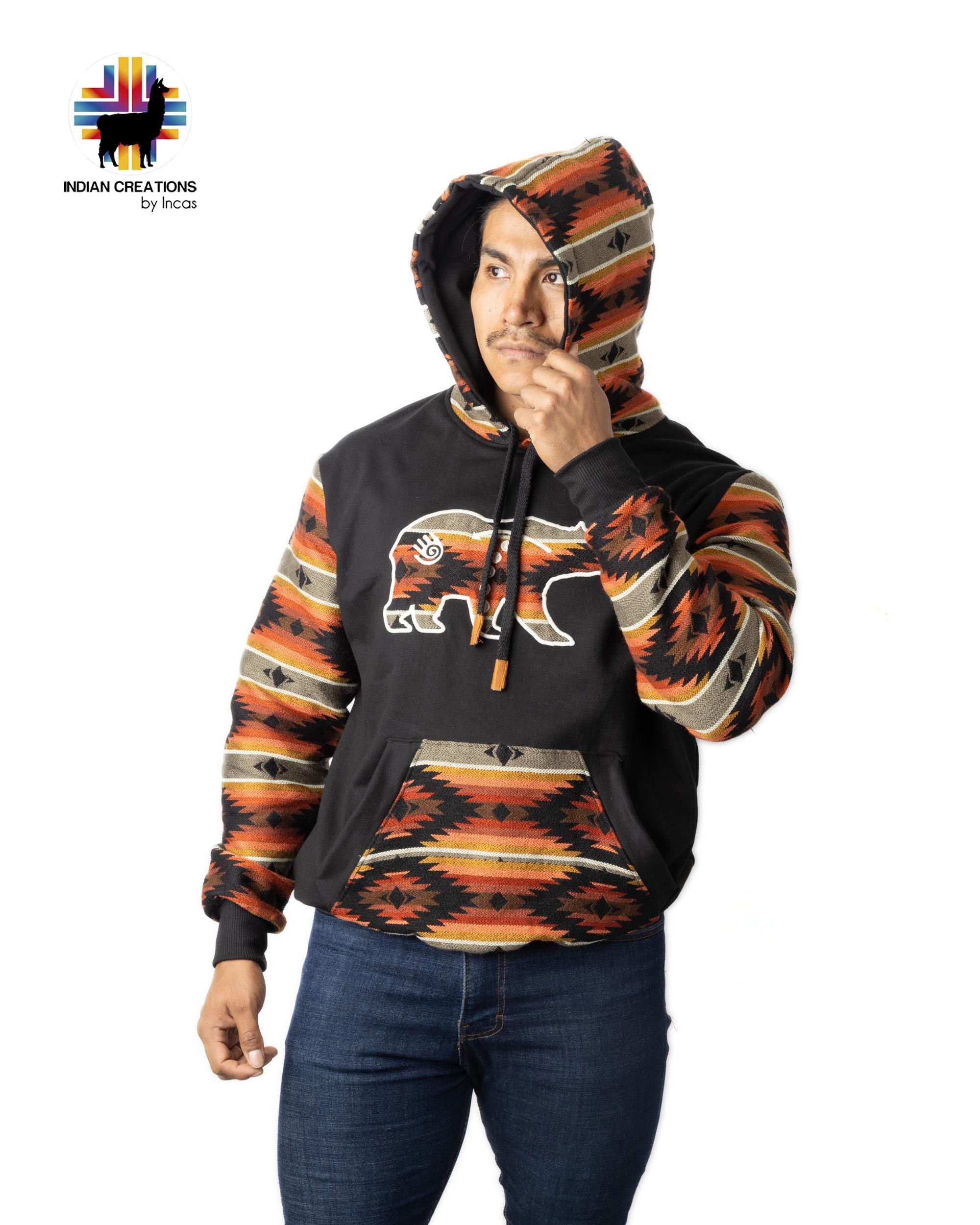 Handmade Hoodie. Handcrafted by Indigenous Hands. Super Soft with Hood. Unisex. Machine Washable. FREE SHIPPING! Gift Ideas