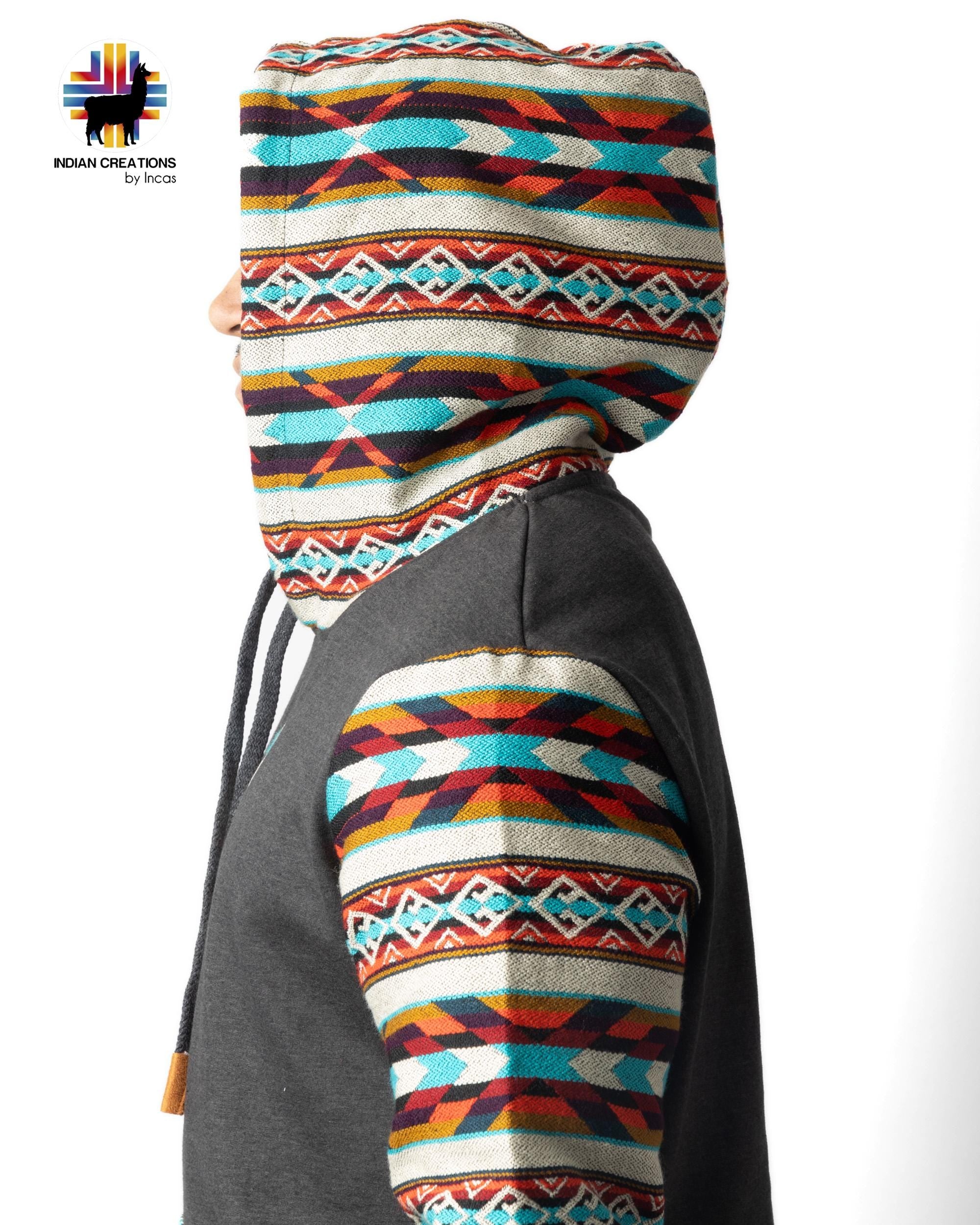 Handmade Hoodie. Handcrafted by Indigenous Hands. Super Soft with Hood. Unisex. Machine Washable. FREE SHIPPING! Gift Ideas