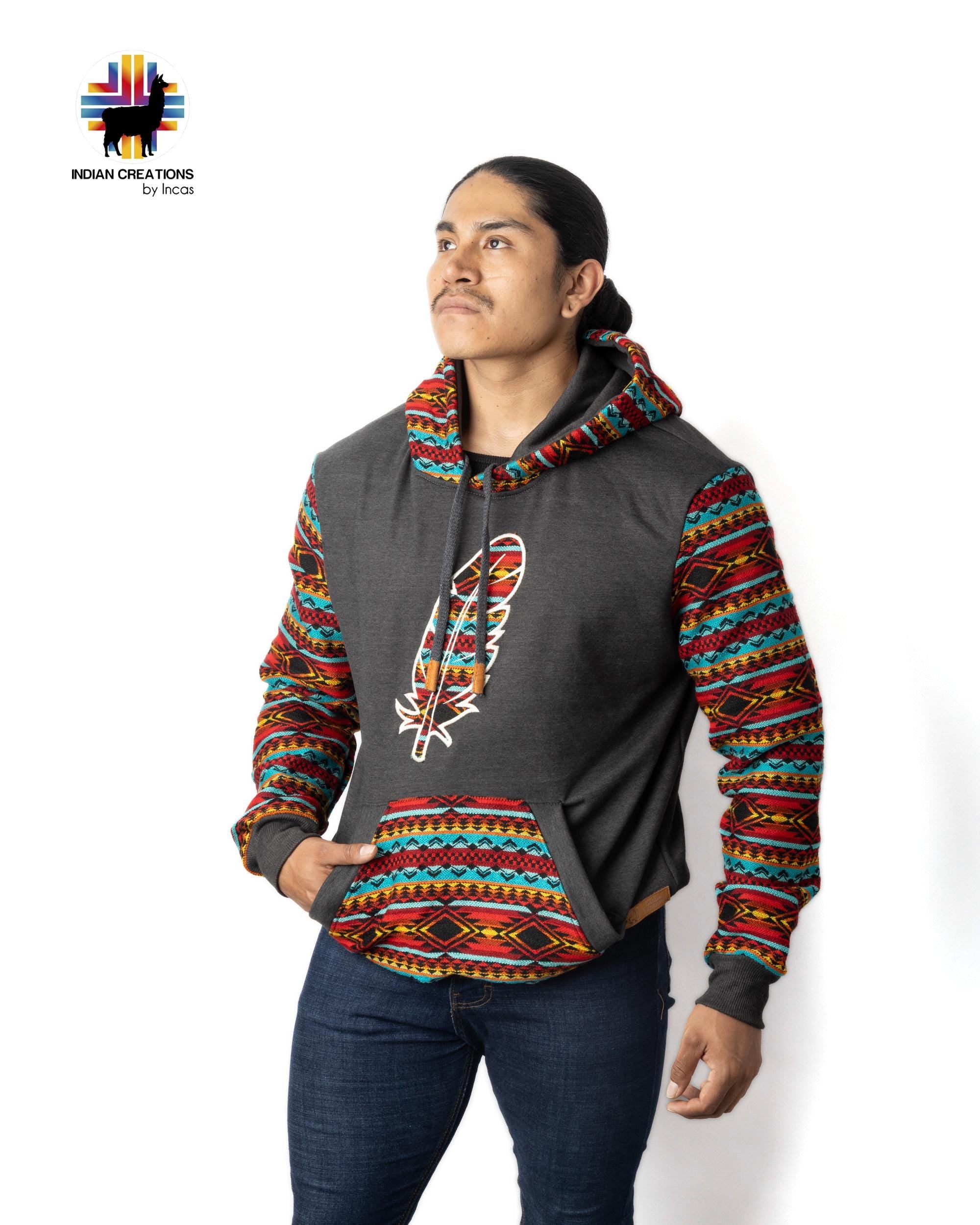 Handmade Hoodie. Handcrafted by Indigenous Hands. Super Soft with Hood. Unisex. Machine Washable. FREE SHIPPING! Gift Ideas