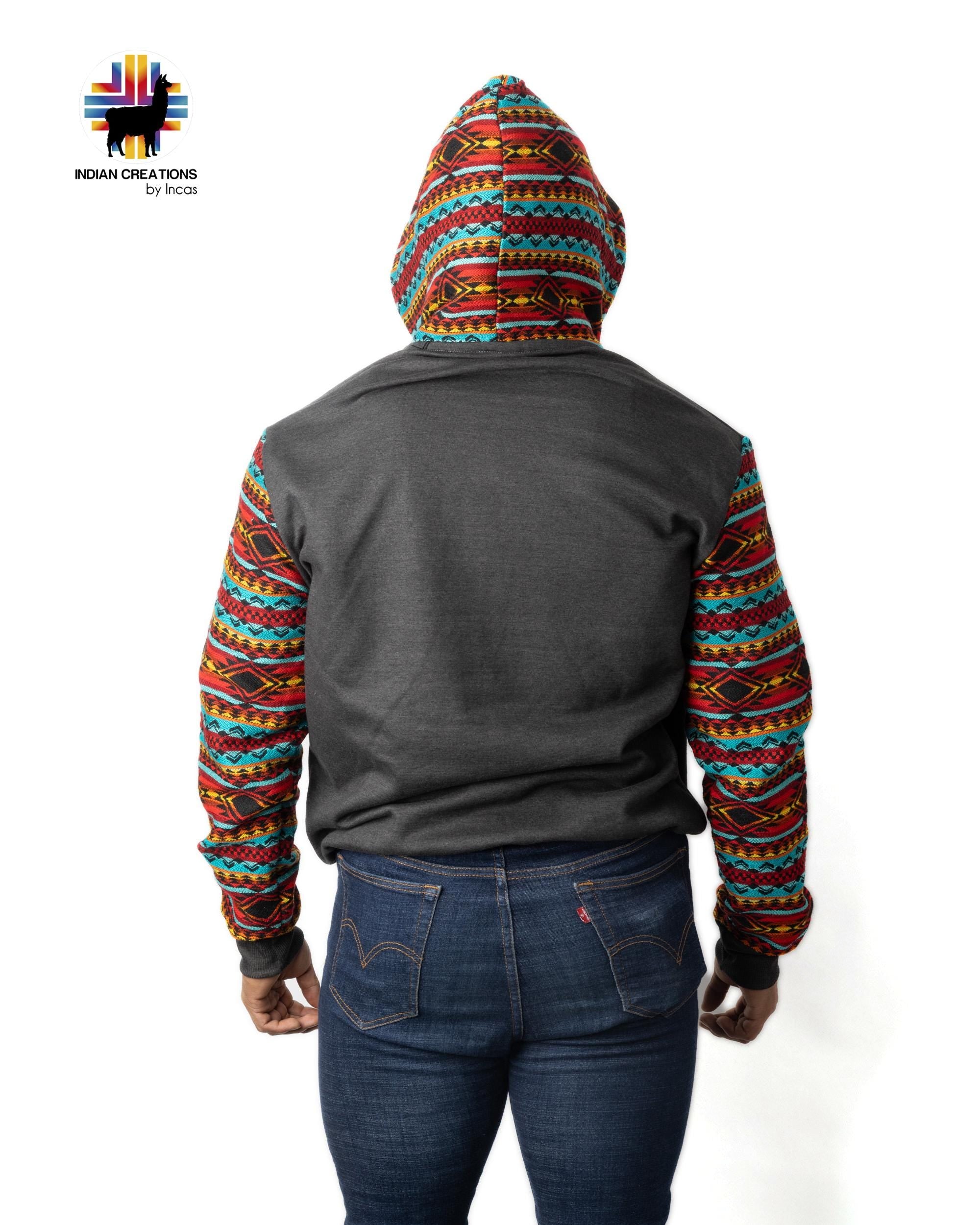Handmade Hoodie. Handcrafted by Indigenous Hands. Super Soft with Hood. Unisex. Machine Washable. FREE SHIPPING! Gift Ideas