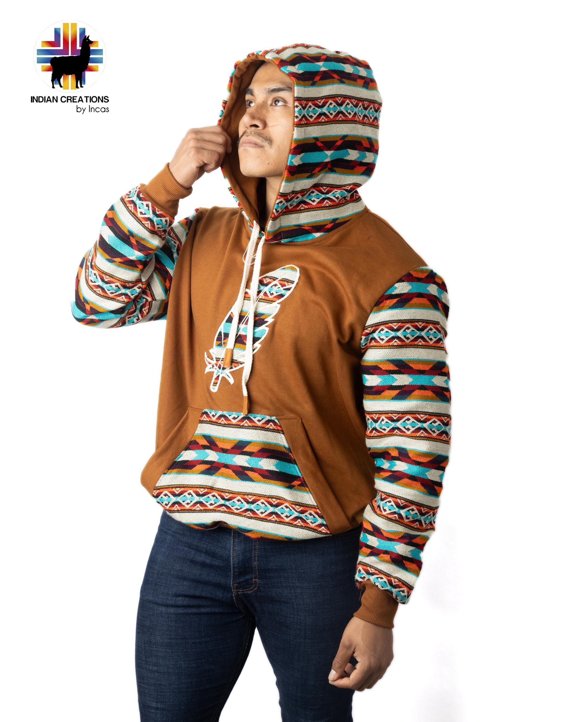 Handmade Hoodie. Handcrafted by Indigenous Hands. Super Soft with Hood. Unisex. Machine Washable. FREE SHIPPING! Gift Ideas