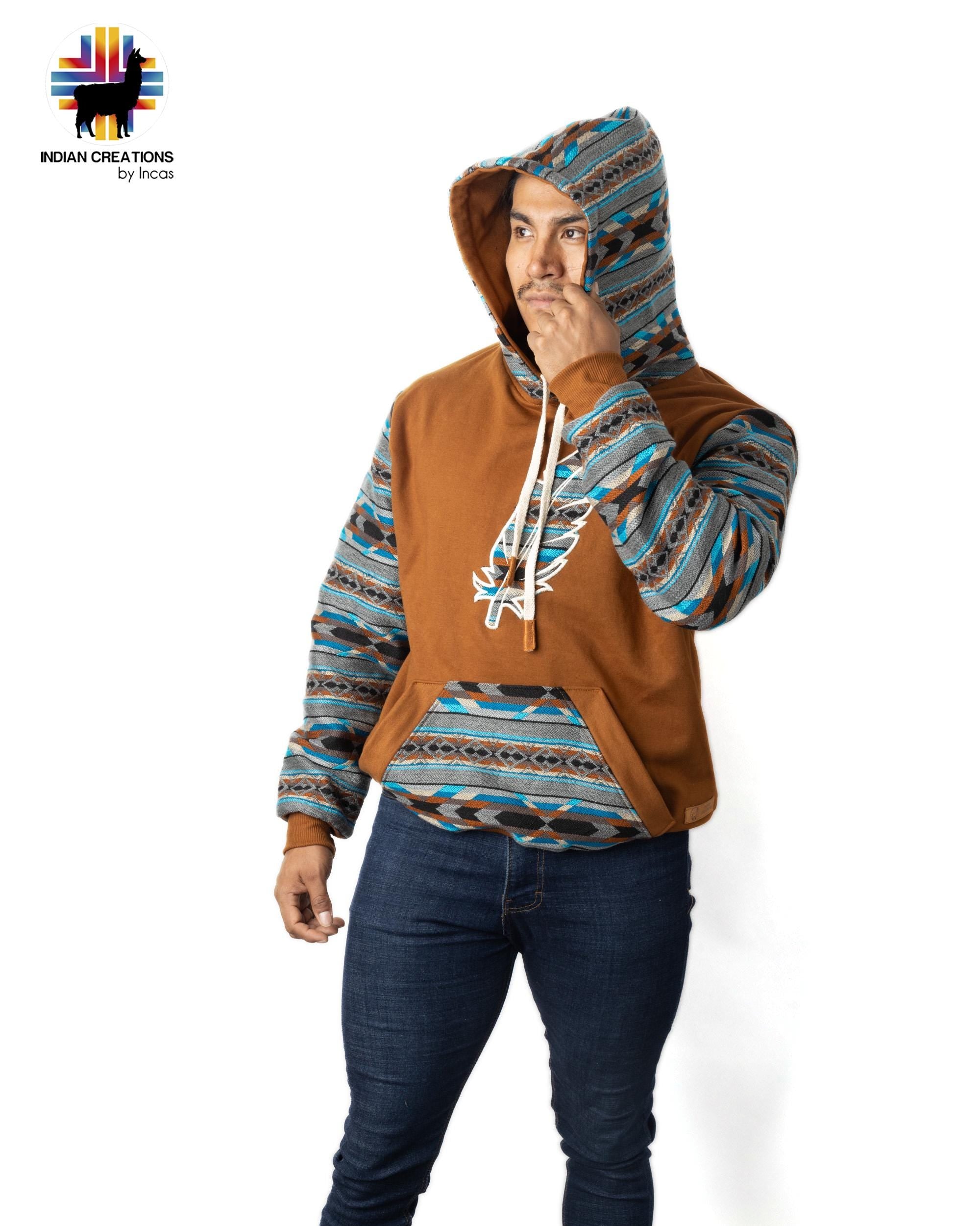 Handmade Hoodie. Handcrafted by Indigenous Hands. Super Soft with Hood. Unisex. Machine Washable. FREE SHIPPING! Gift Ideas