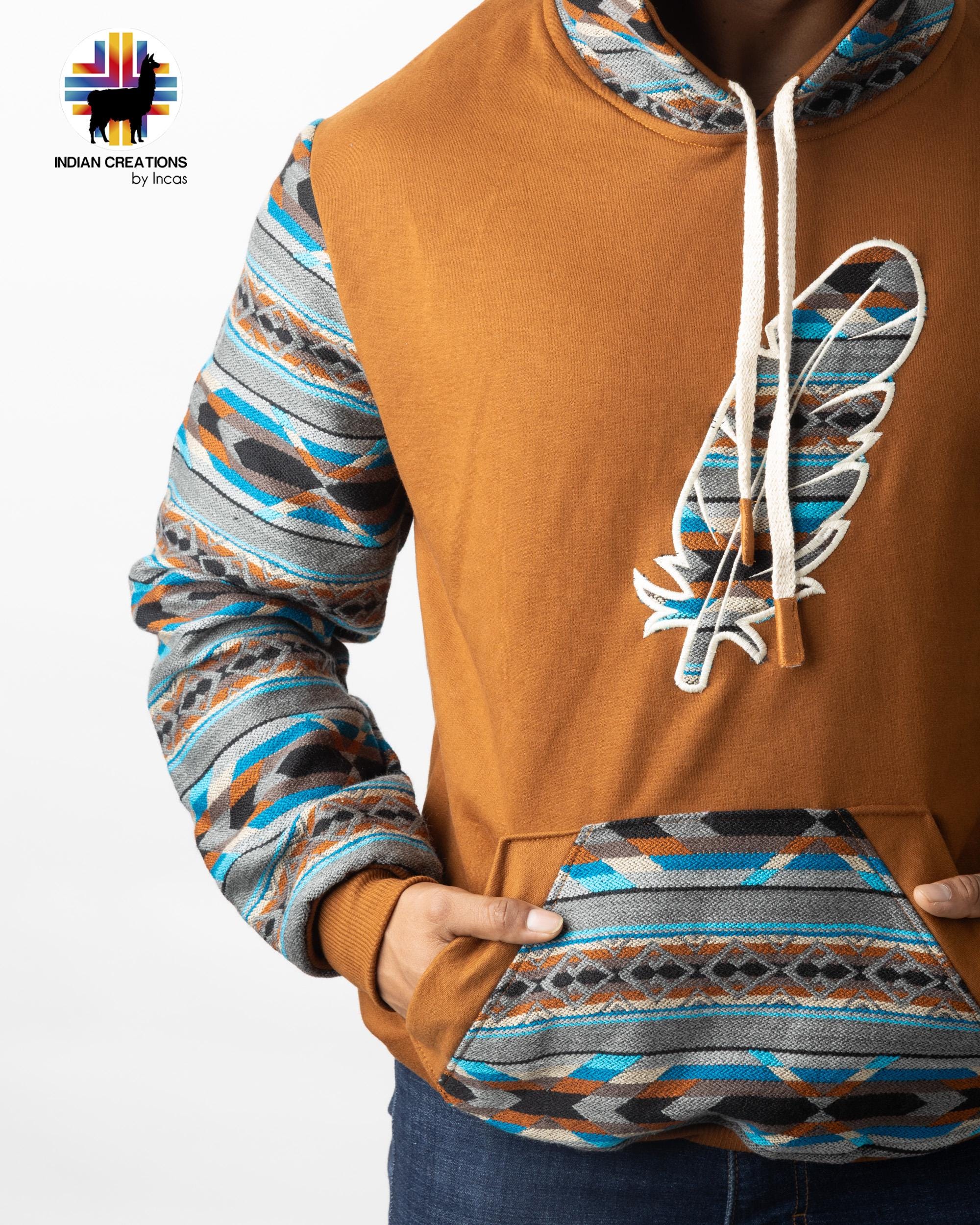 Handmade Hoodie. Handcrafted by Indigenous Hands. Super Soft with Hood. Unisex. Machine Washable. FREE SHIPPING! Gift Ideas