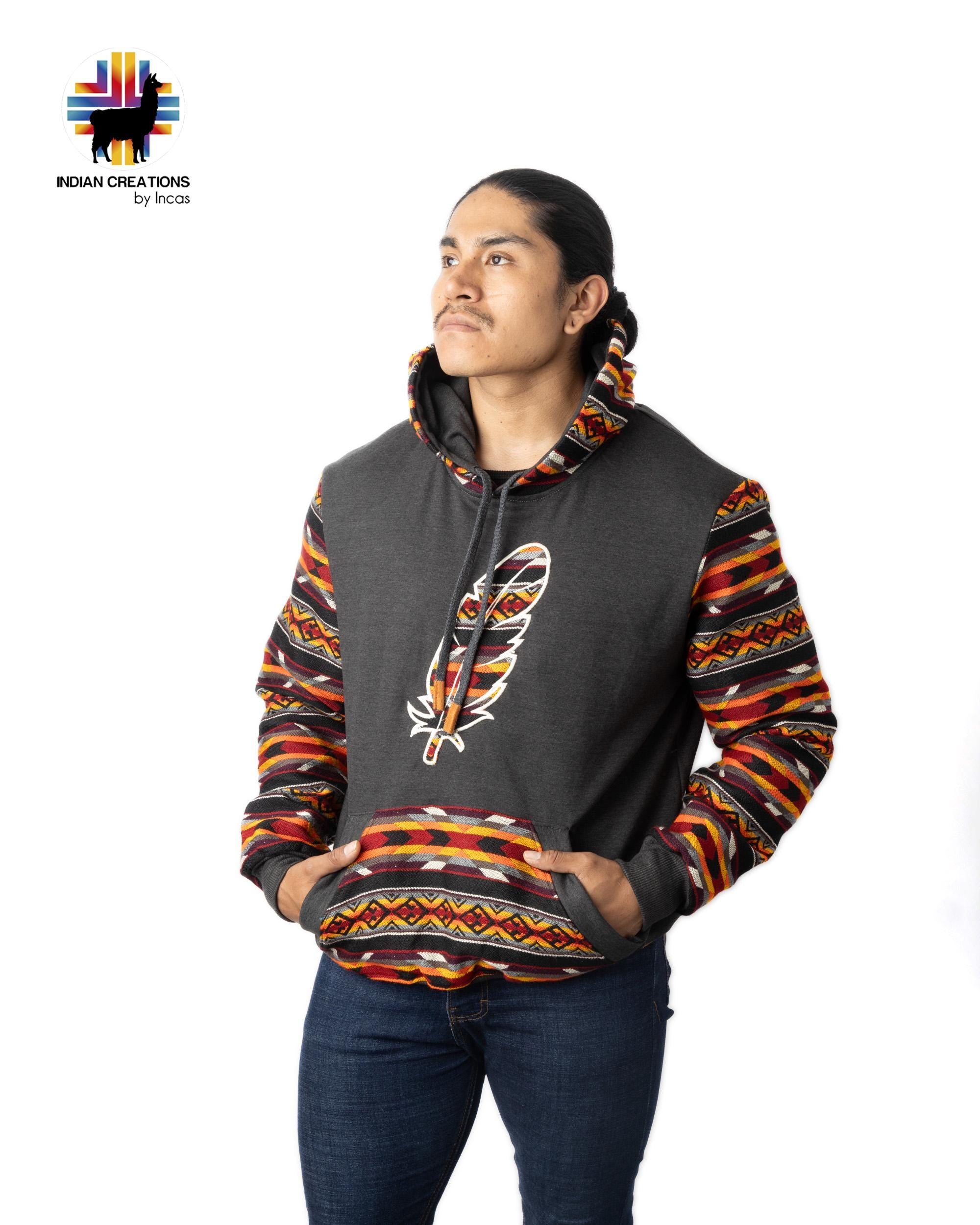 Handmade Hoodie. Handcrafted by Indigenous Hands. Machine Washable. Free Shipping! GIFT IDEAS