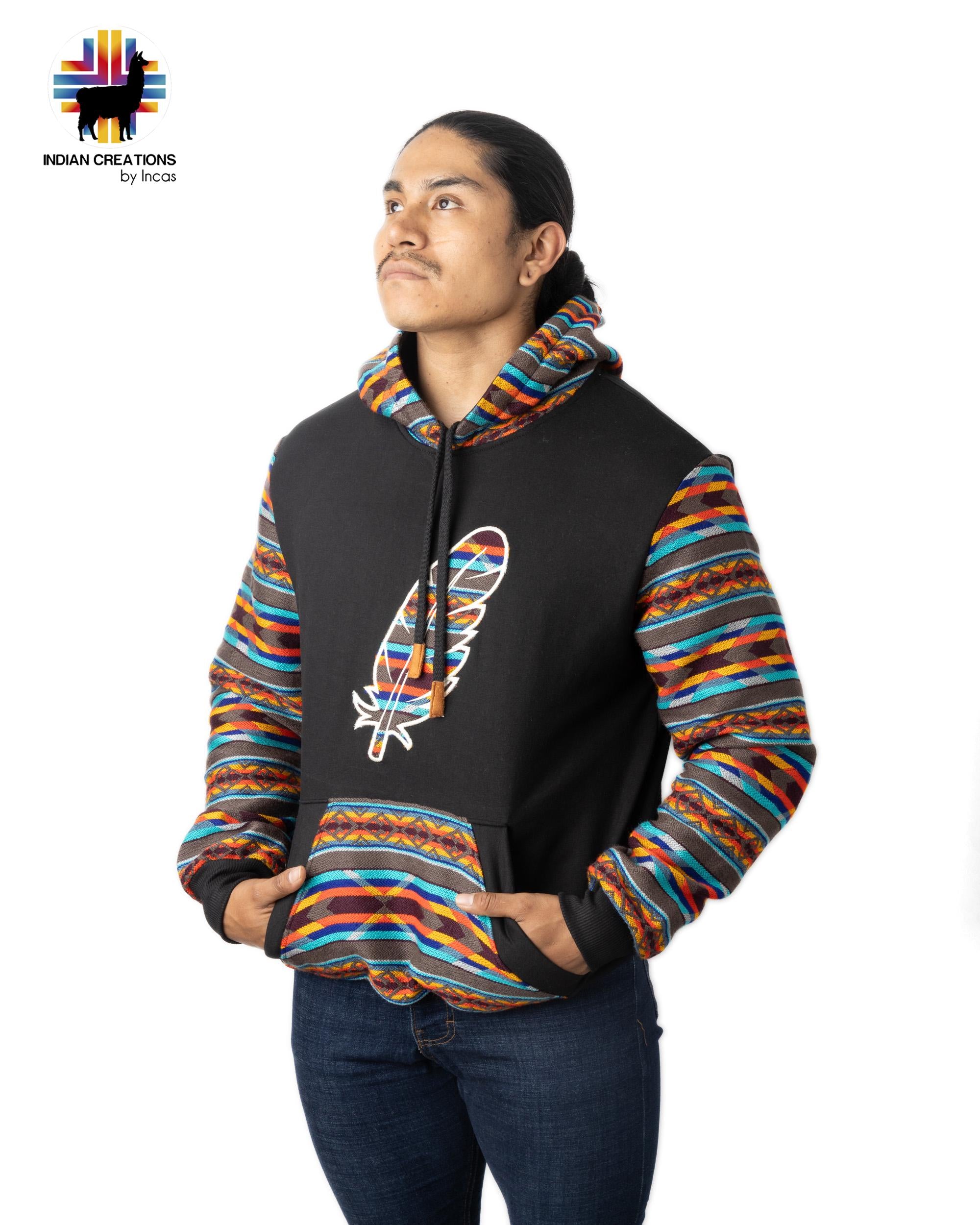Handmade Hoodie. Handcrafted by Indigenous Hands. Machine Washable. Free Shipping! GIFT IDEAS