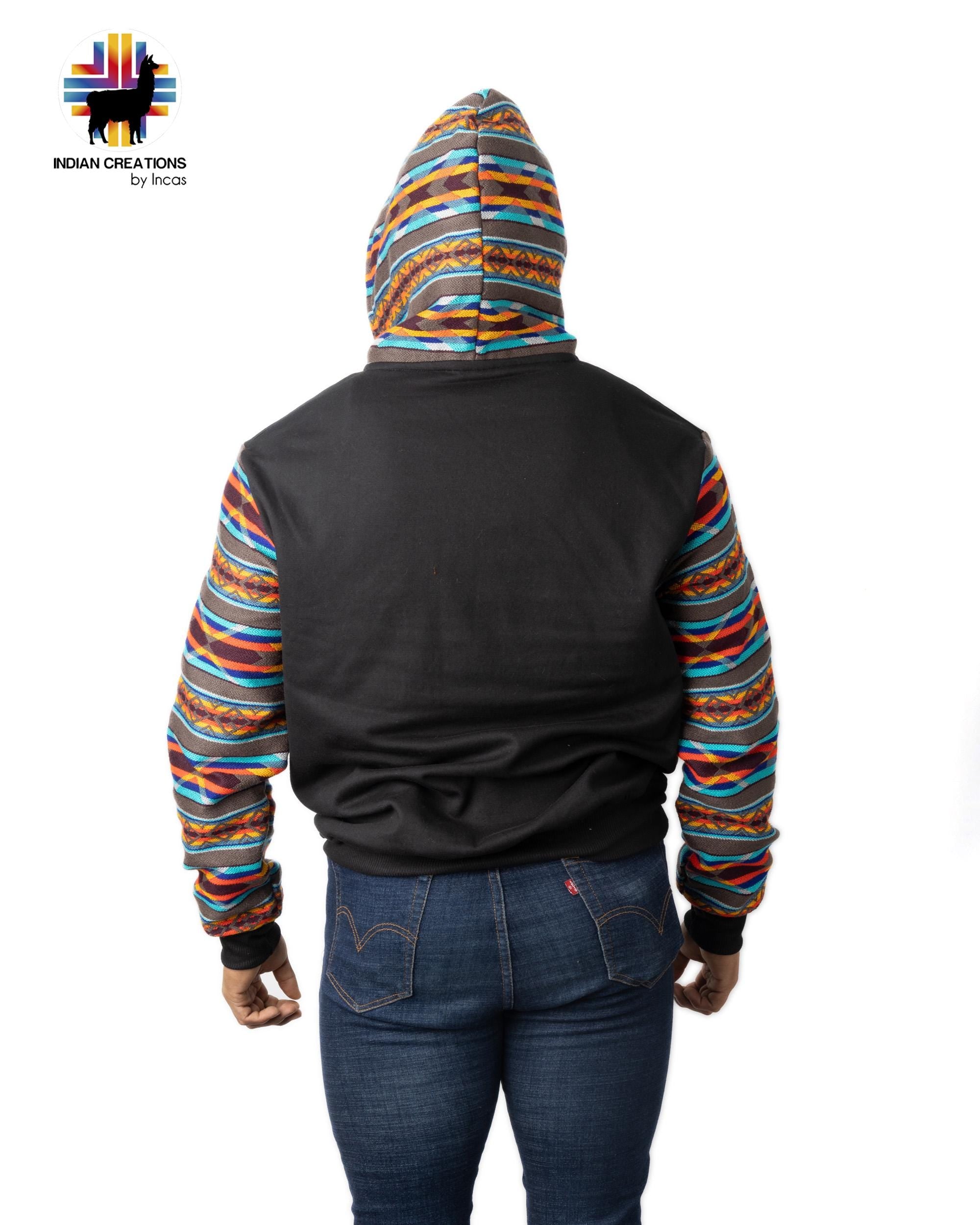 Handmade Hoodie. Handcrafted by Indigenous Hands. Machine Washable. Free Shipping! GIFT IDEAS