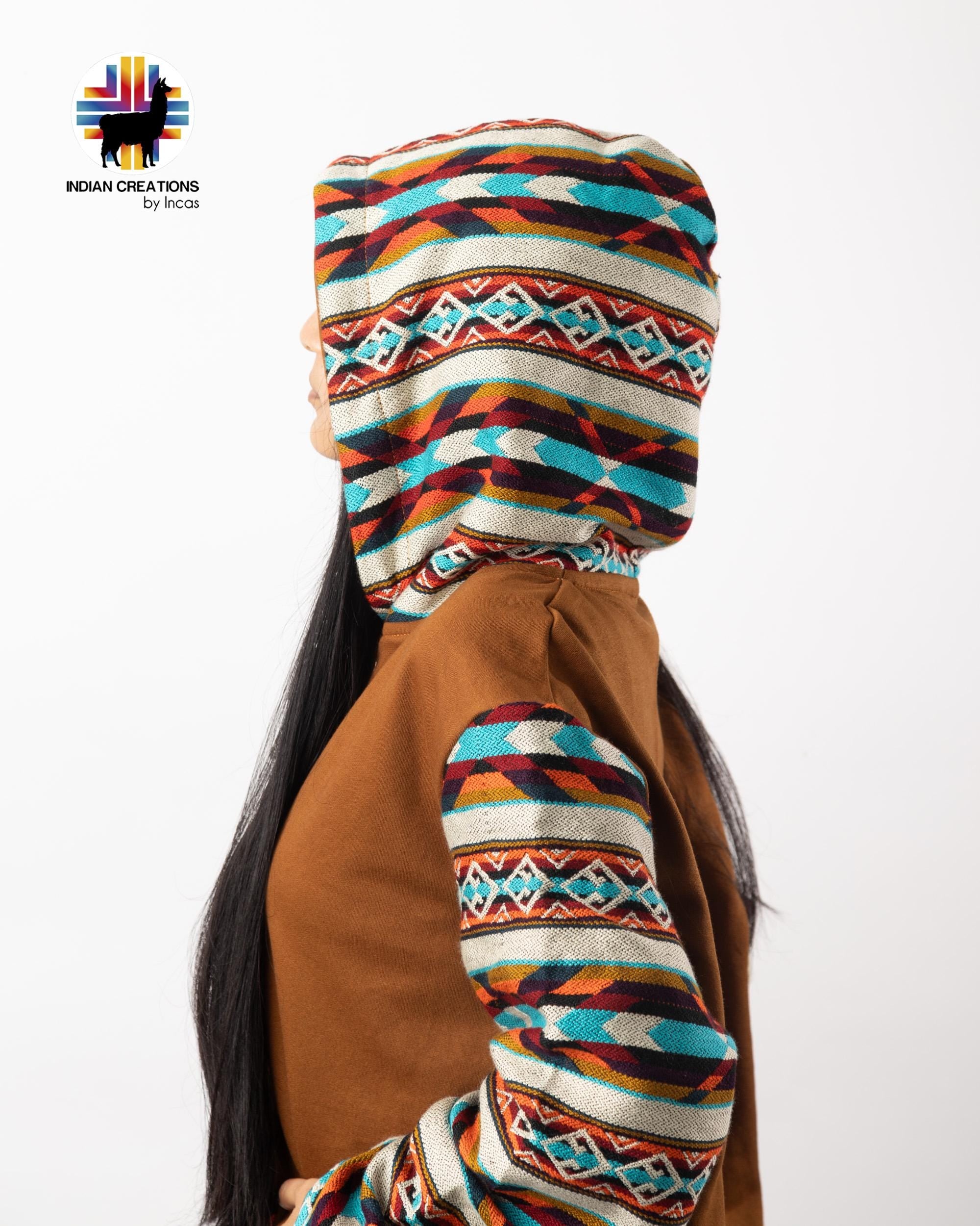 Handmade Hoodie. Handcrafted by Indigenous Hands. Machine Washable. Free Shipping! GIFT IDEAS