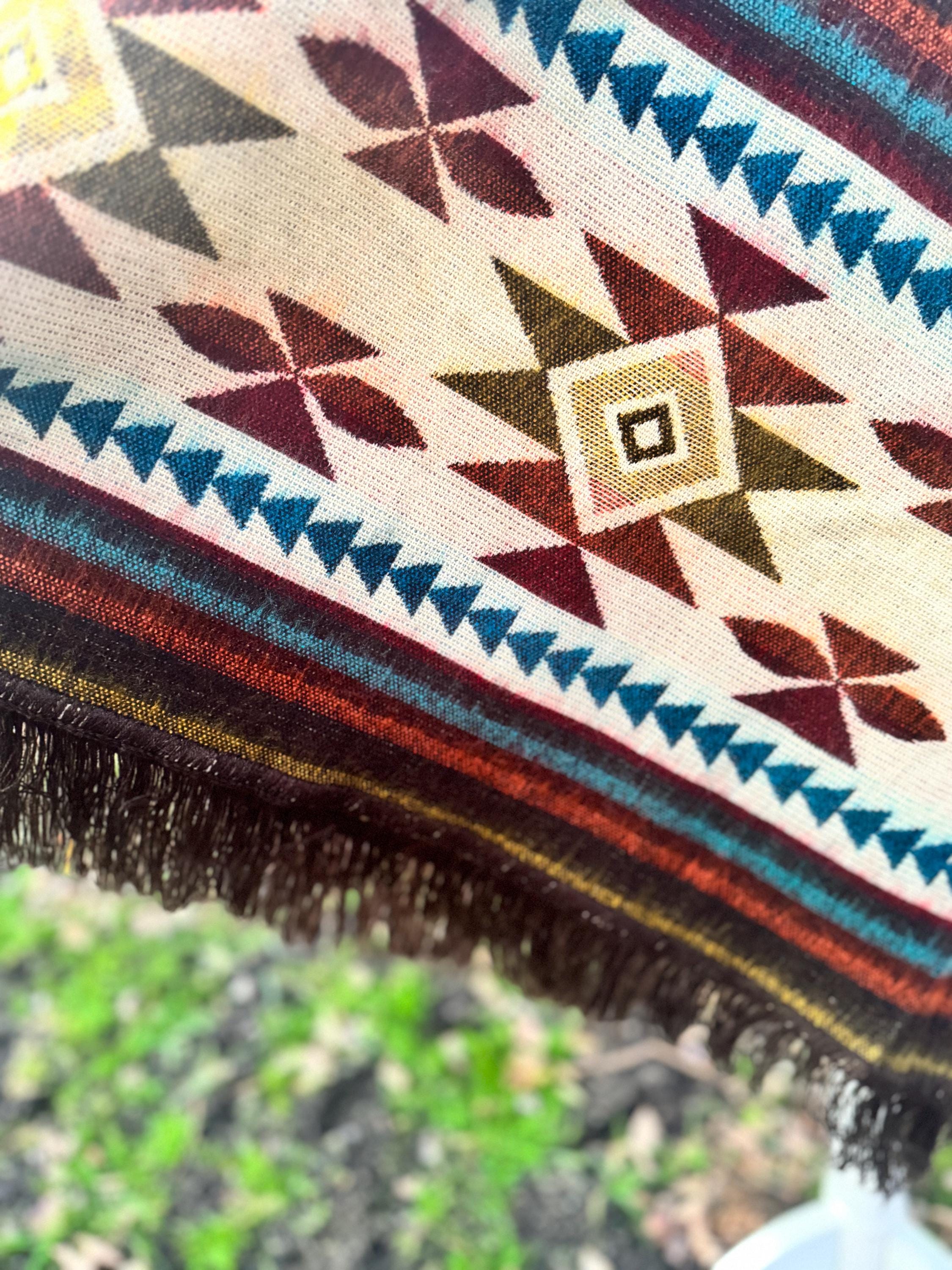 Unisex Alpaca Poncho.  V-Shaped Style. Exclusively created by Indigenous hands. Super soft & warm.  Machine Washable. FREE SHIPPING!