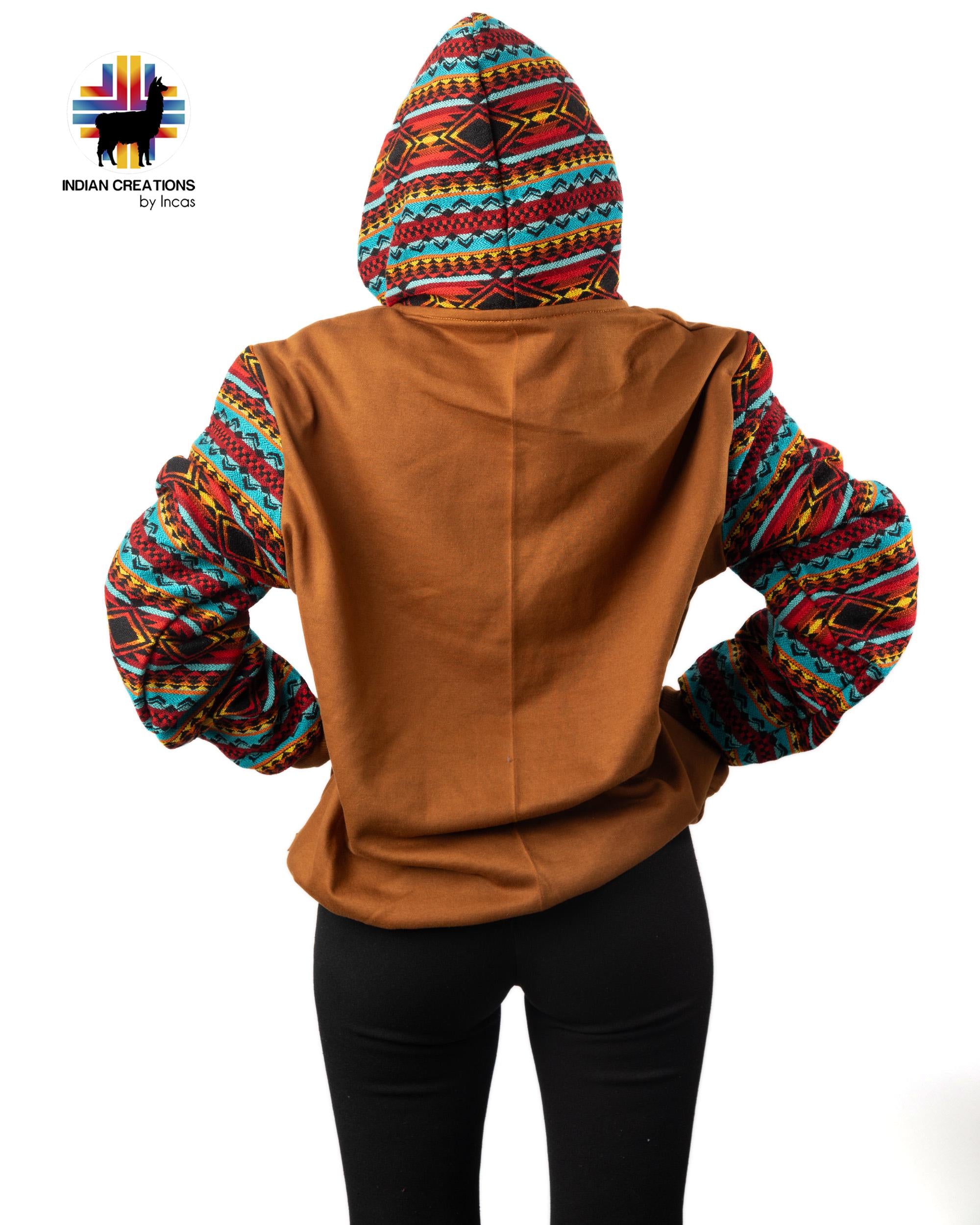 Handmade Hoodie. Handcrafted by Indigenous Hands. Machine Washable. Free Shipping! GIFT IDEAS
