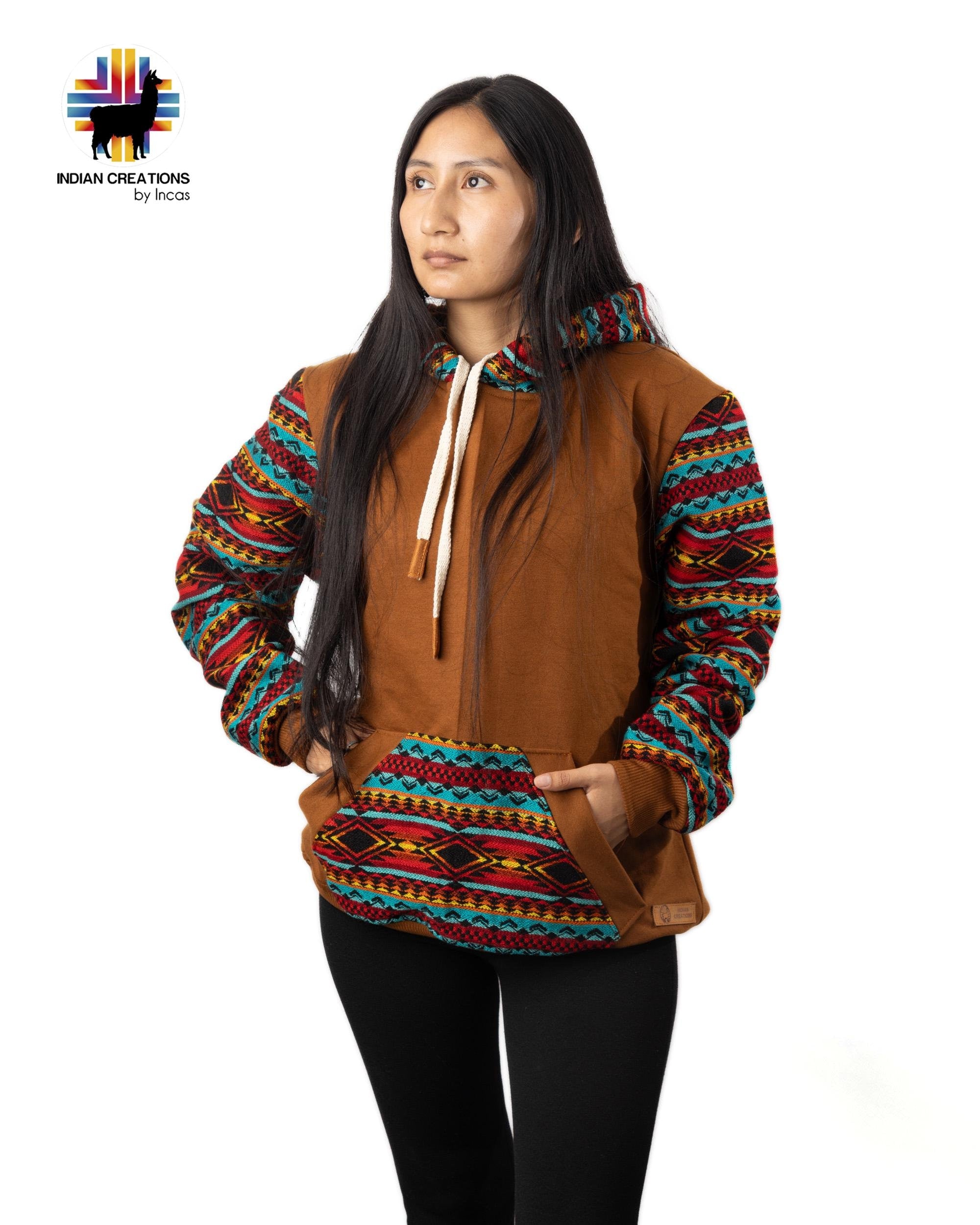 Handmade Hoodie. Handcrafted by Indigenous Hands. Machine Washable. Free Shipping! GIFT IDEAS