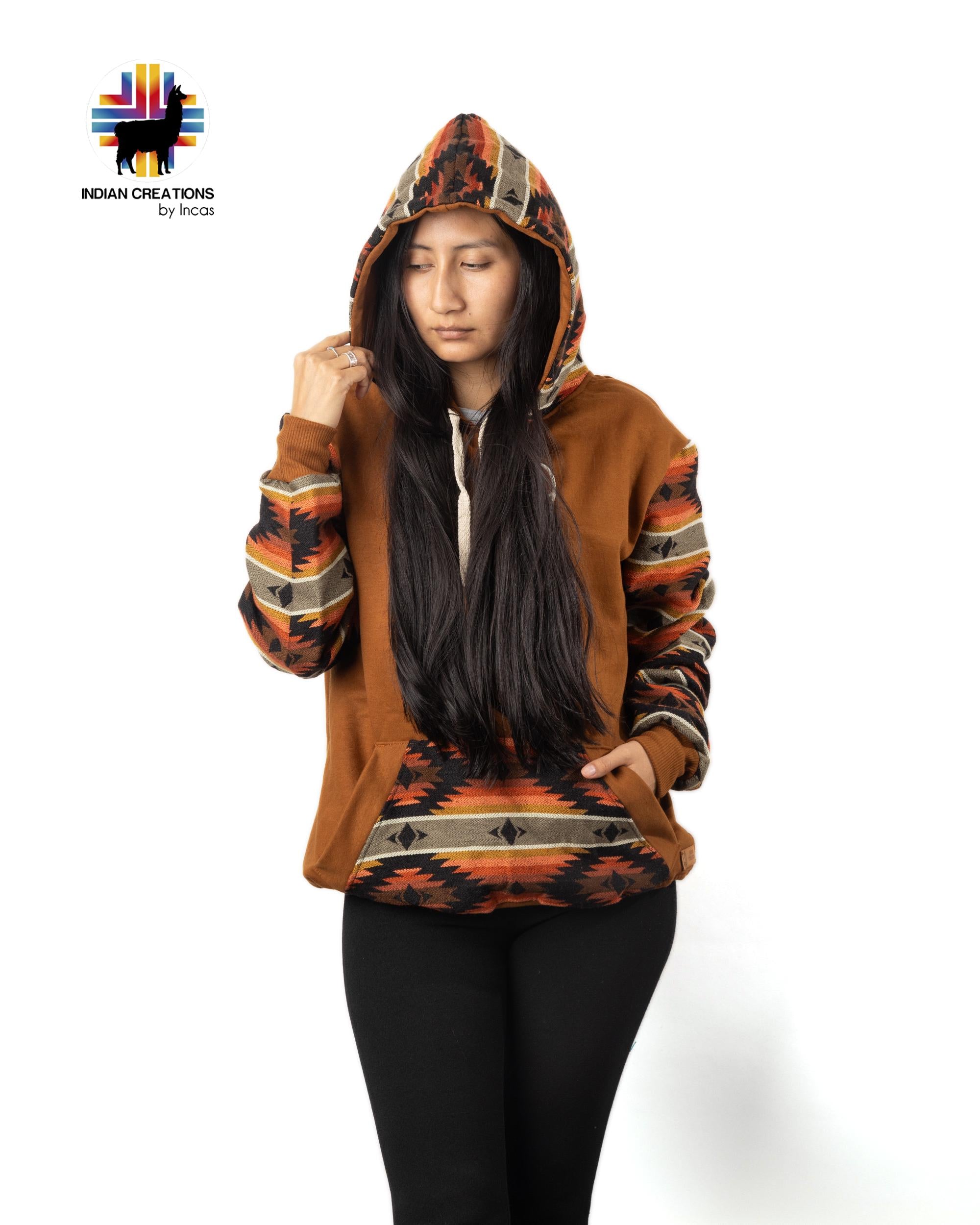 Handmade Hoodie. Handcrafted by Indigenous Hands. Super Soft with Hood. Unisex. Machine Washable. FREE SHIPPING! Gift Ideas