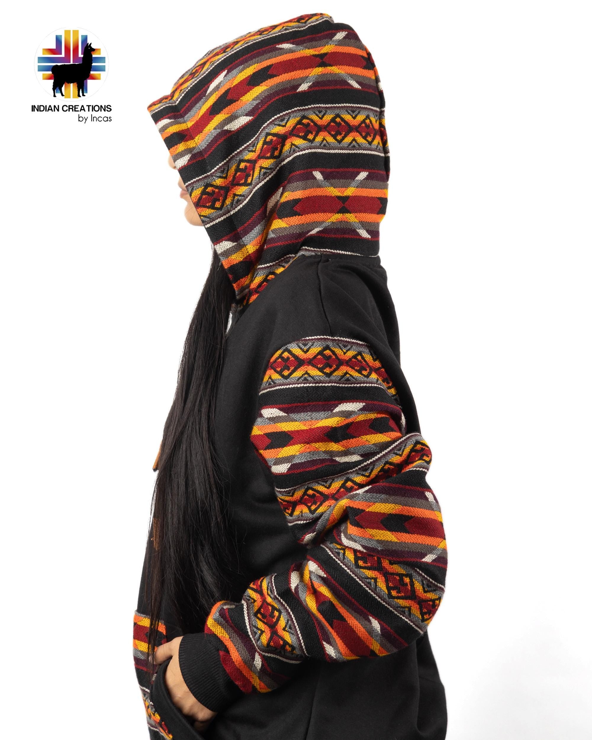 Handmade Hoodie. Handcrafted by Indigenous Hands. Super Soft with Hood. Unisex. Machine Washable. FREE SHIPPING! Gift Ideas