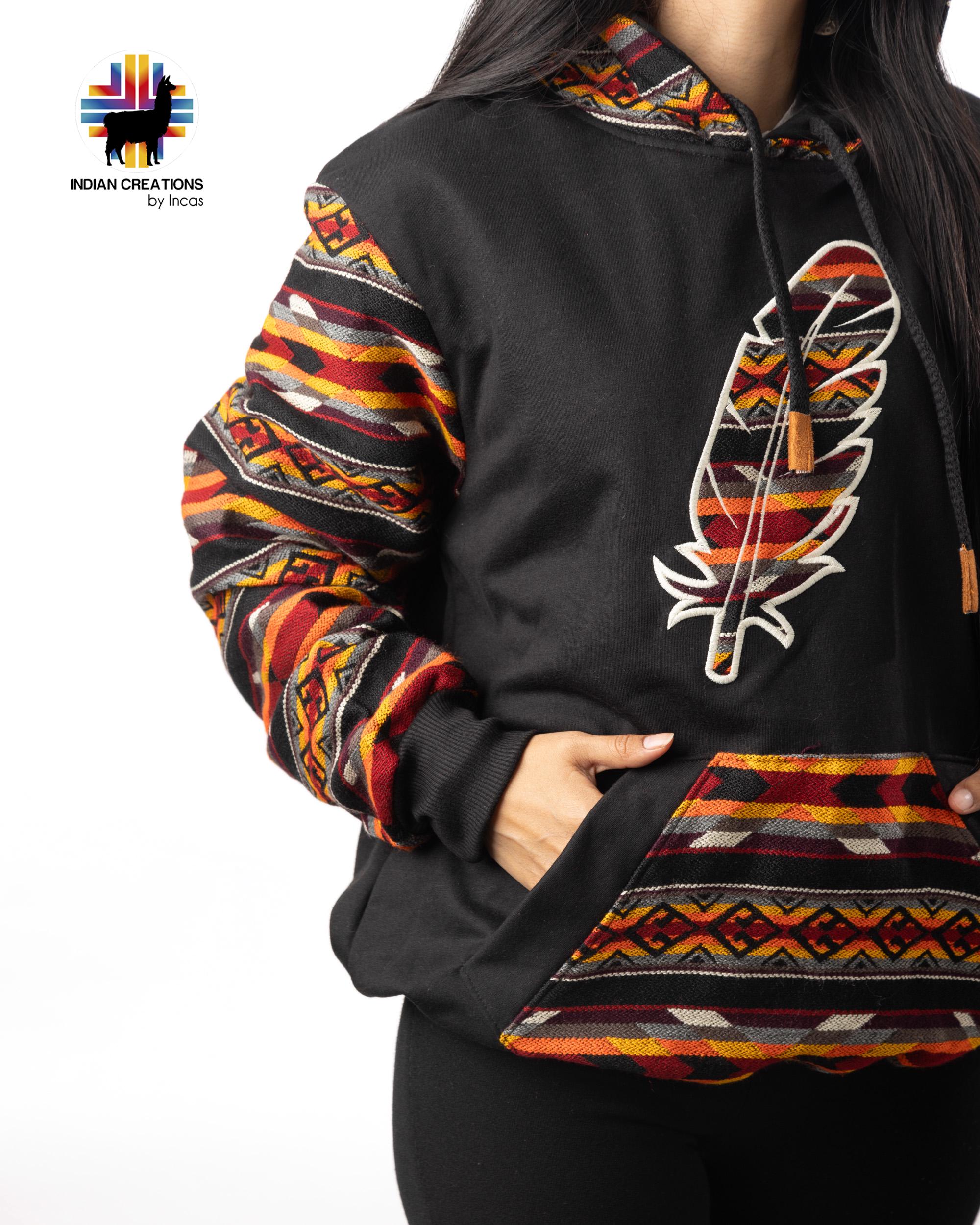 Handmade Hoodie. Handcrafted by Indigenous Hands. Super Soft with Hood. Unisex. Machine Washable. FREE SHIPPING! Gift Ideas