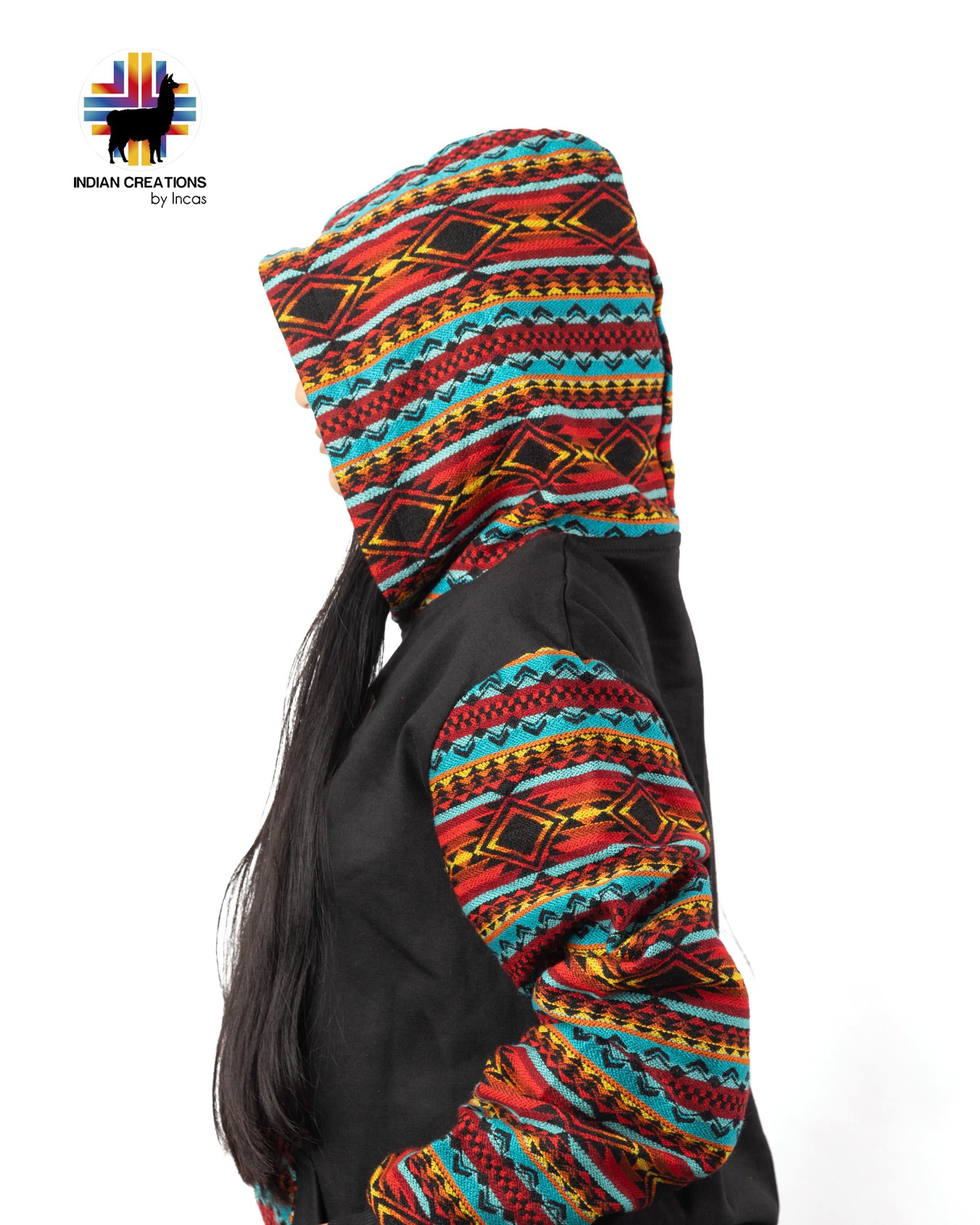 Handmade Hoodie. Handcrafted by Indigenous Hands. Machine Washable. Free Shipping! GIFT IDEAS