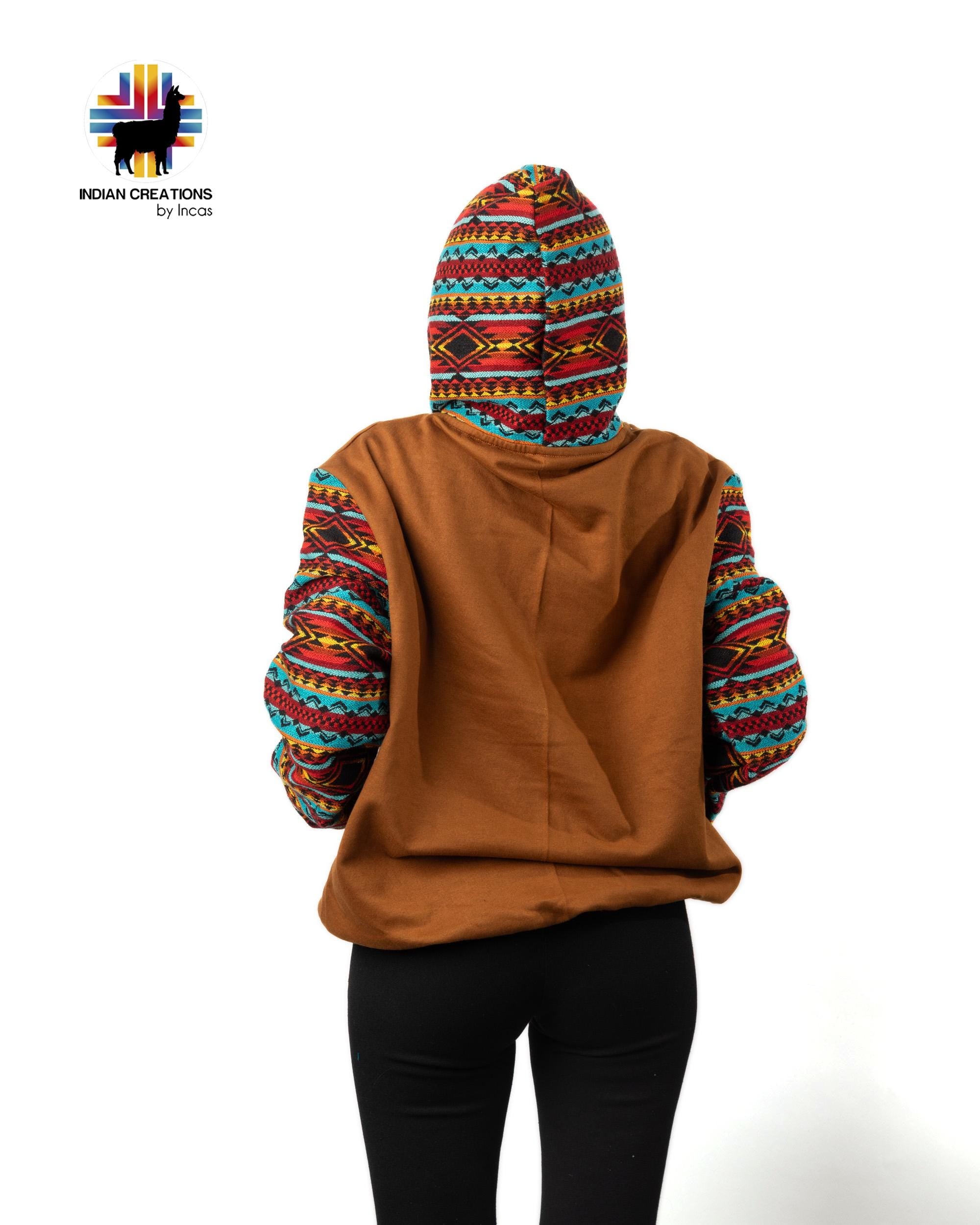 Handmade Hoodie. Handcrafted by Indigenous Hands. Super Soft with Hood. Unisex. Machine Washable. FREE SHIPPING! Gift Ideas