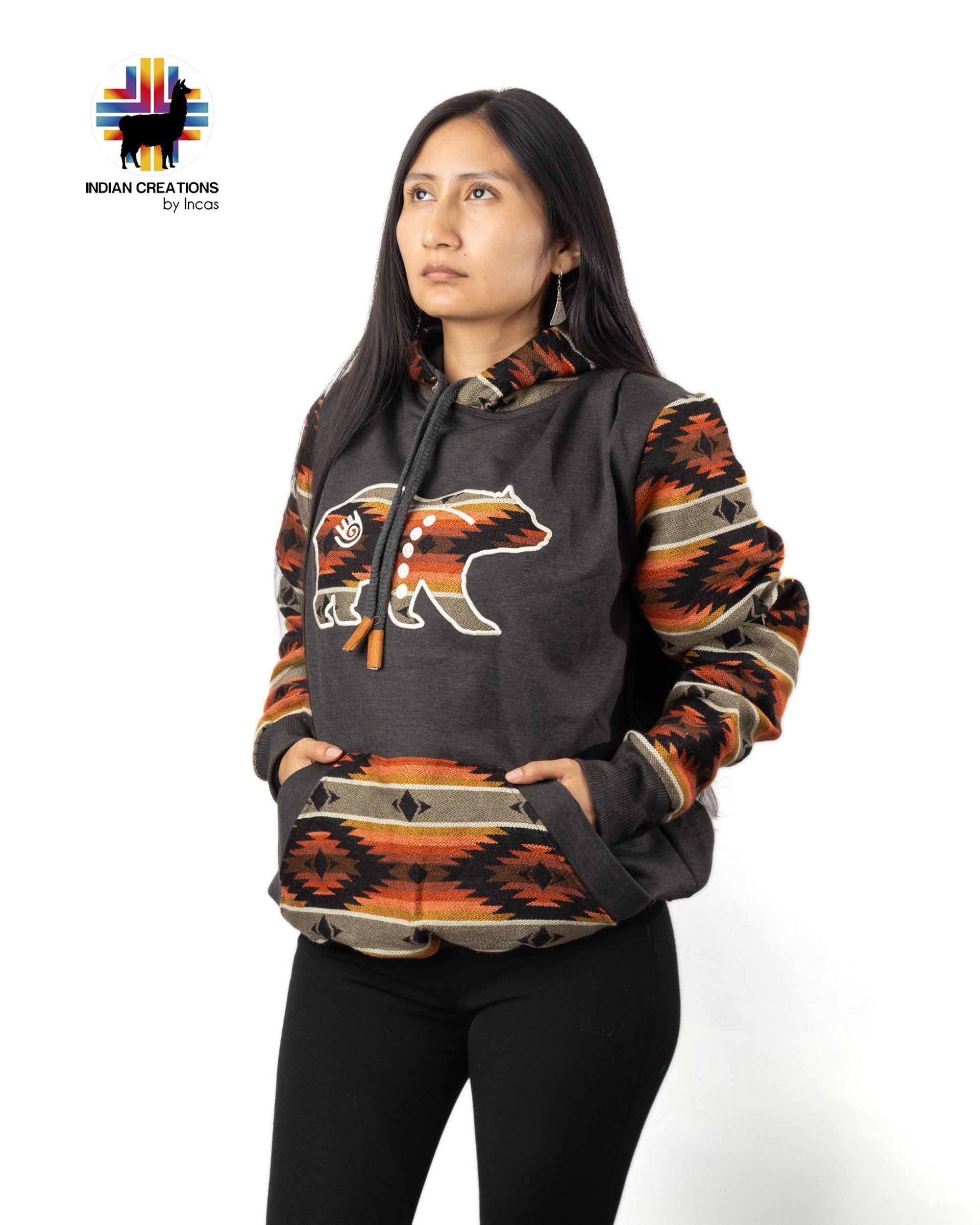Handmade Hoodie. Handcrafted by Indigenous Hands. Super Soft with Hood. Unisex. Machine Washable. FREE SHIPPING! Gift Ideas