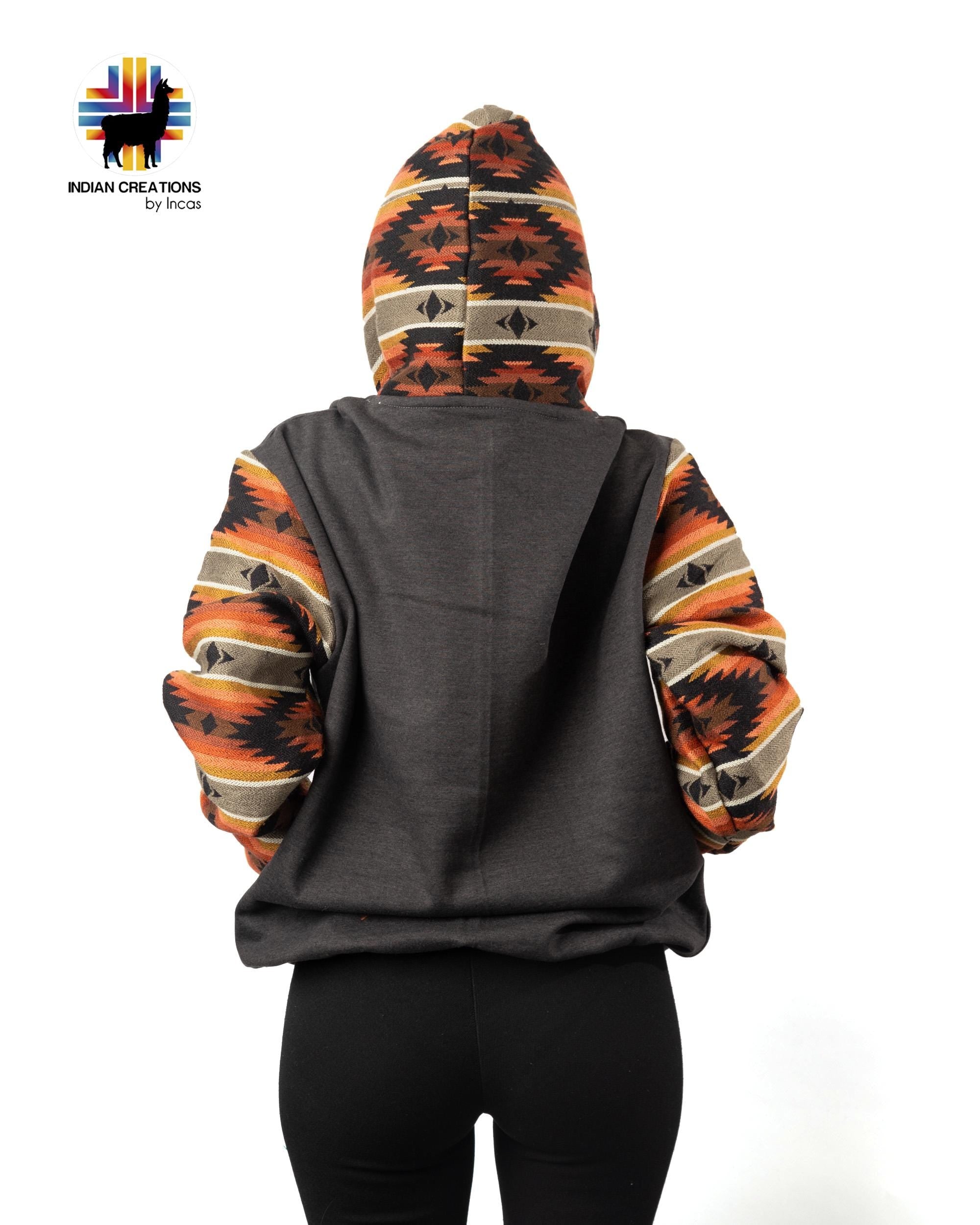 Handmade Hoodie. Handcrafted by Indigenous Hands. Super Soft with Hood. Unisex. Machine Washable. FREE SHIPPING! Gift Ideas