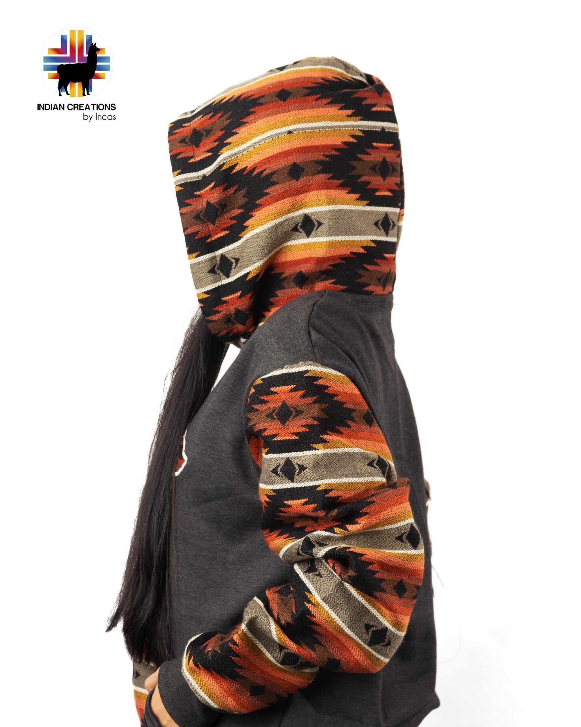 Handmade Hoodie. Handcrafted by Indigenous Hands. Super Soft with Hood. Unisex. Machine Washable. FREE SHIPPING! Gift Ideas