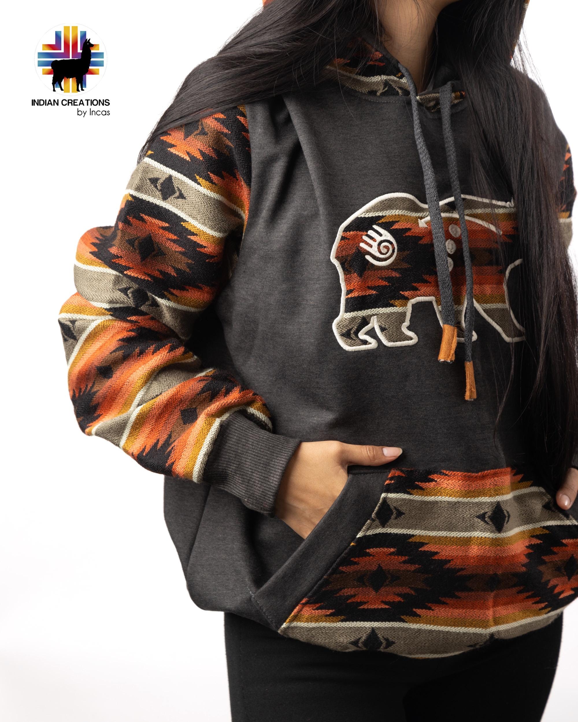 Handmade Hoodie. Handcrafted by Indigenous Hands. Super Soft with Hood. Unisex. Machine Washable. FREE SHIPPING! Gift Ideas