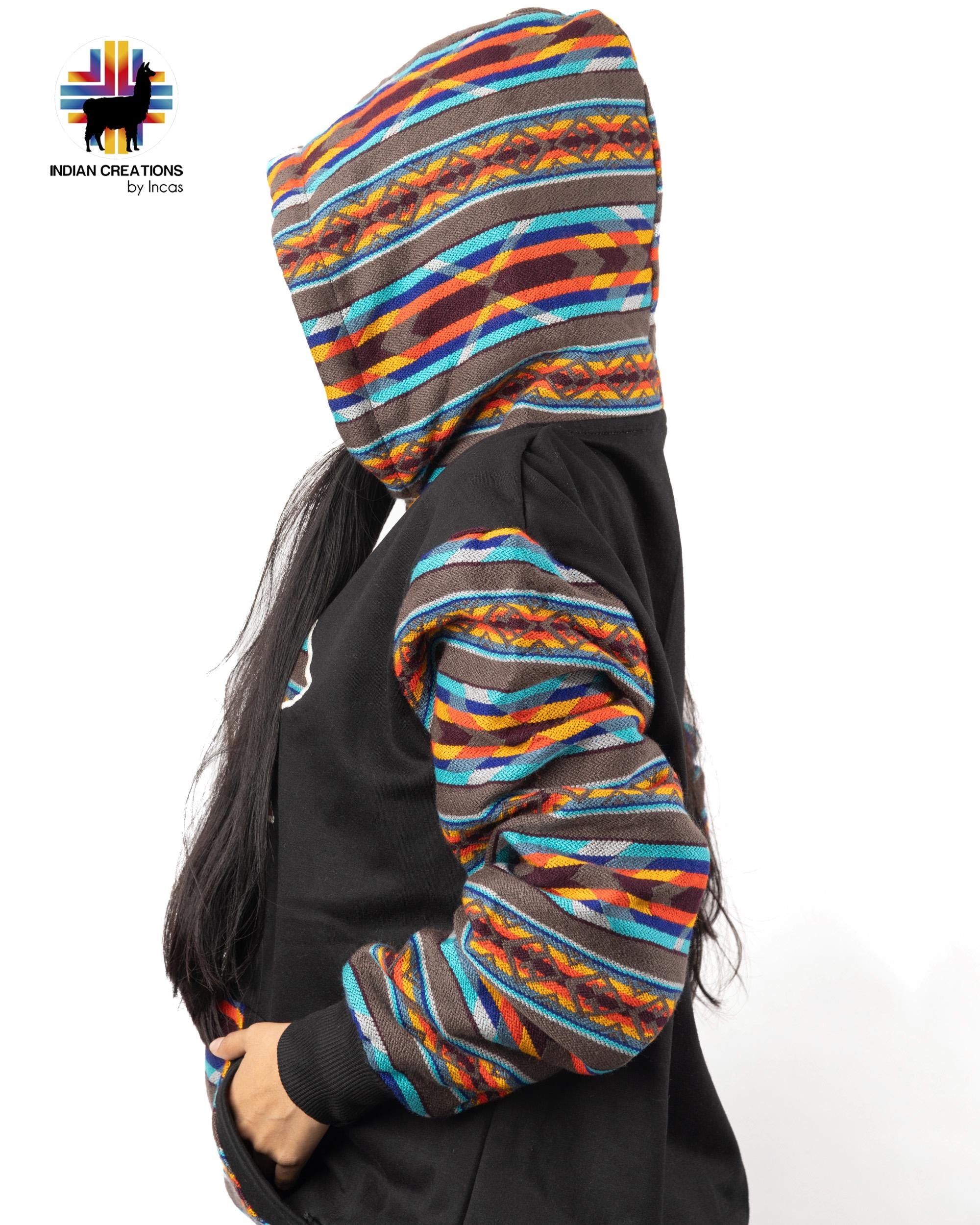 Handmade Hoodie. Handcrafted by Indigenous Hands. Super Soft with Hood. Unisex. Machine Washable. FREE SHIPPING! Gift Ideas