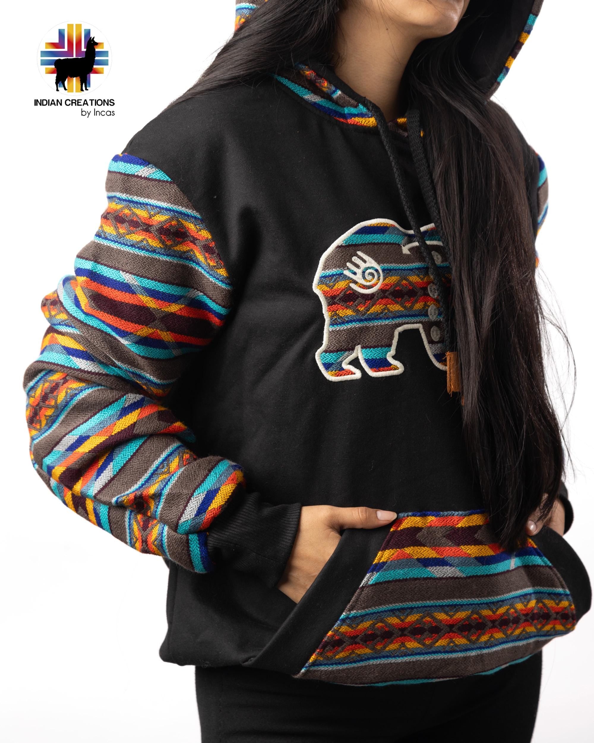 Handmade Hoodie. Handcrafted by Indigenous Hands. Super Soft with Hood. Unisex. Machine Washable. FREE SHIPPING! Gift Ideas