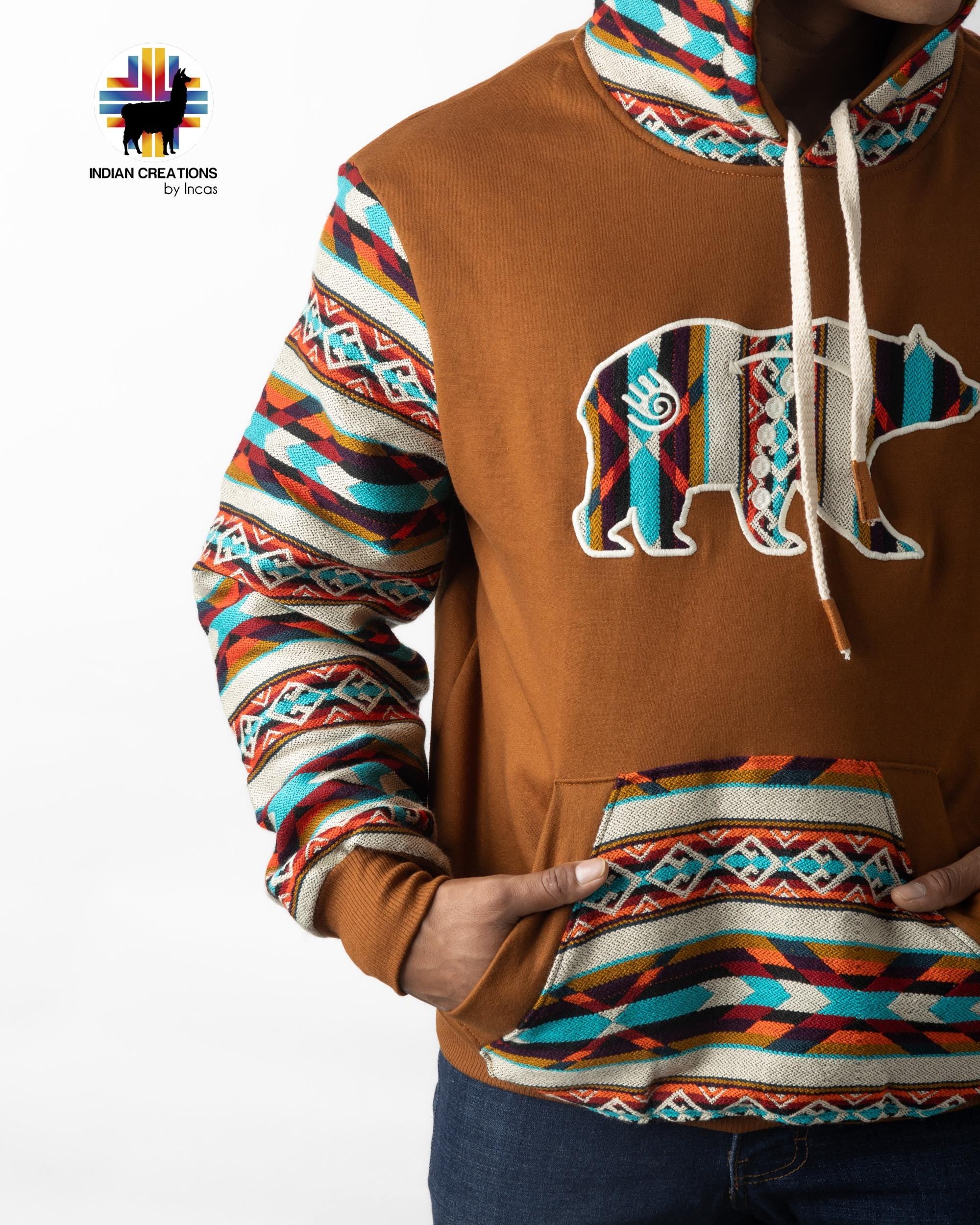Handmade Hoodie. Handcrafted by Indigenous Hands. Super Soft with Hood. Unisex. Machine Washable. FREE SHIPPING! Gift Ideas