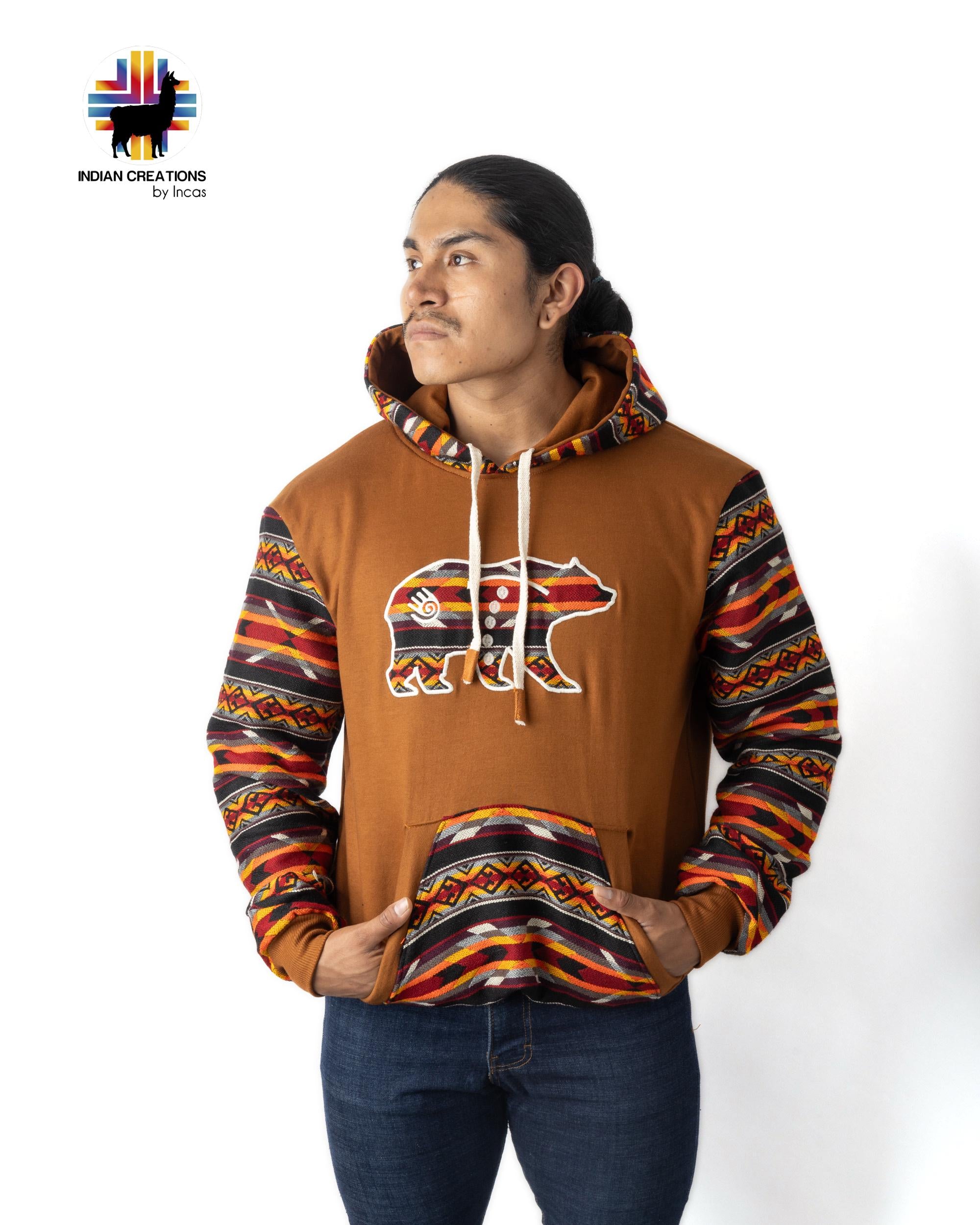 Handmade Hoodie. Handcrafted by Indigenous Hands. Super Soft with Hood. Unisex. Machine Washable. FREE SHIPPING! Gift Ideas