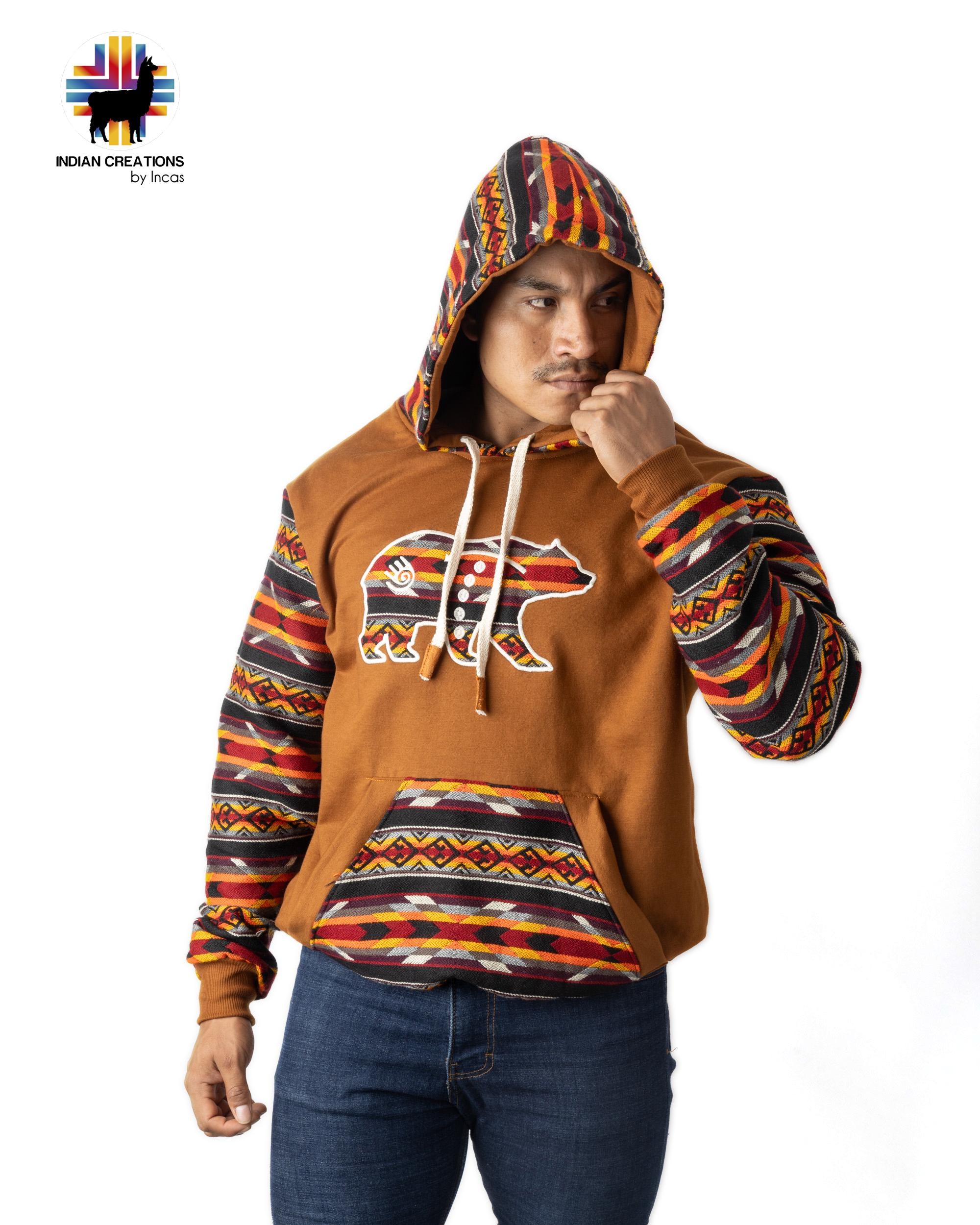 Handmade Hoodie. Handcrafted by Indigenous Hands. Super Soft with Hood. Unisex. Machine Washable. FREE SHIPPING! Gift Ideas
