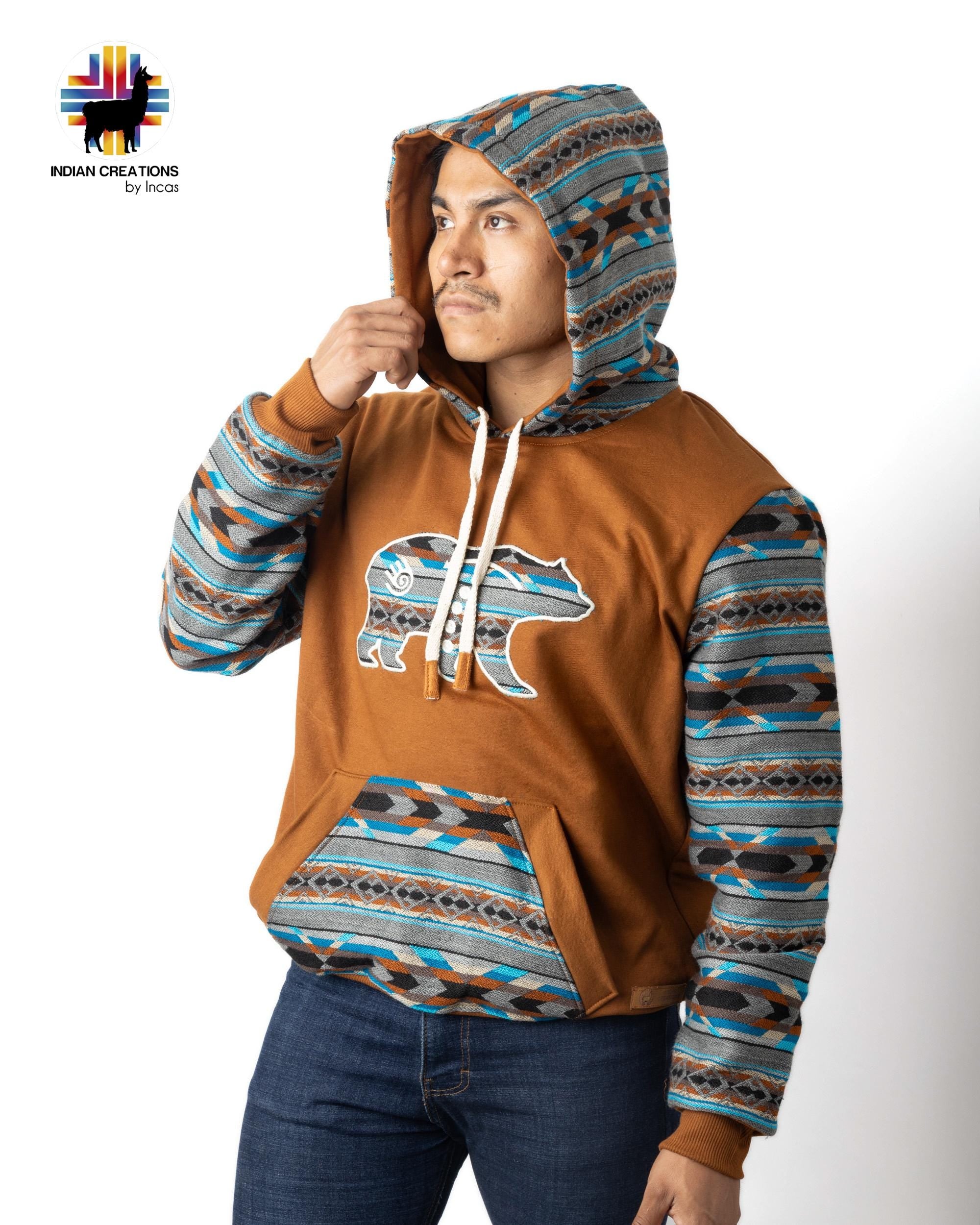 Handmade Hoodie. Handcrafted by Indigenous Hands. Super Soft with Hood. Unisex. Machine Washable. FREE SHIPPING! Gift Ideas