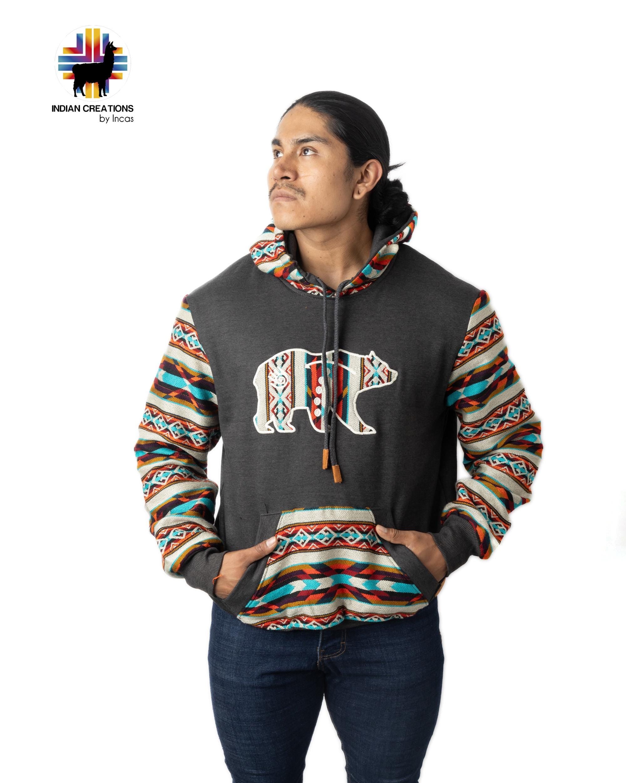 Handmade Hoodie. Handcrafted by Indigenous Hands. Super Soft with Hood. Unisex. Machine Washable. FREE SHIPPING! Gift Ideas