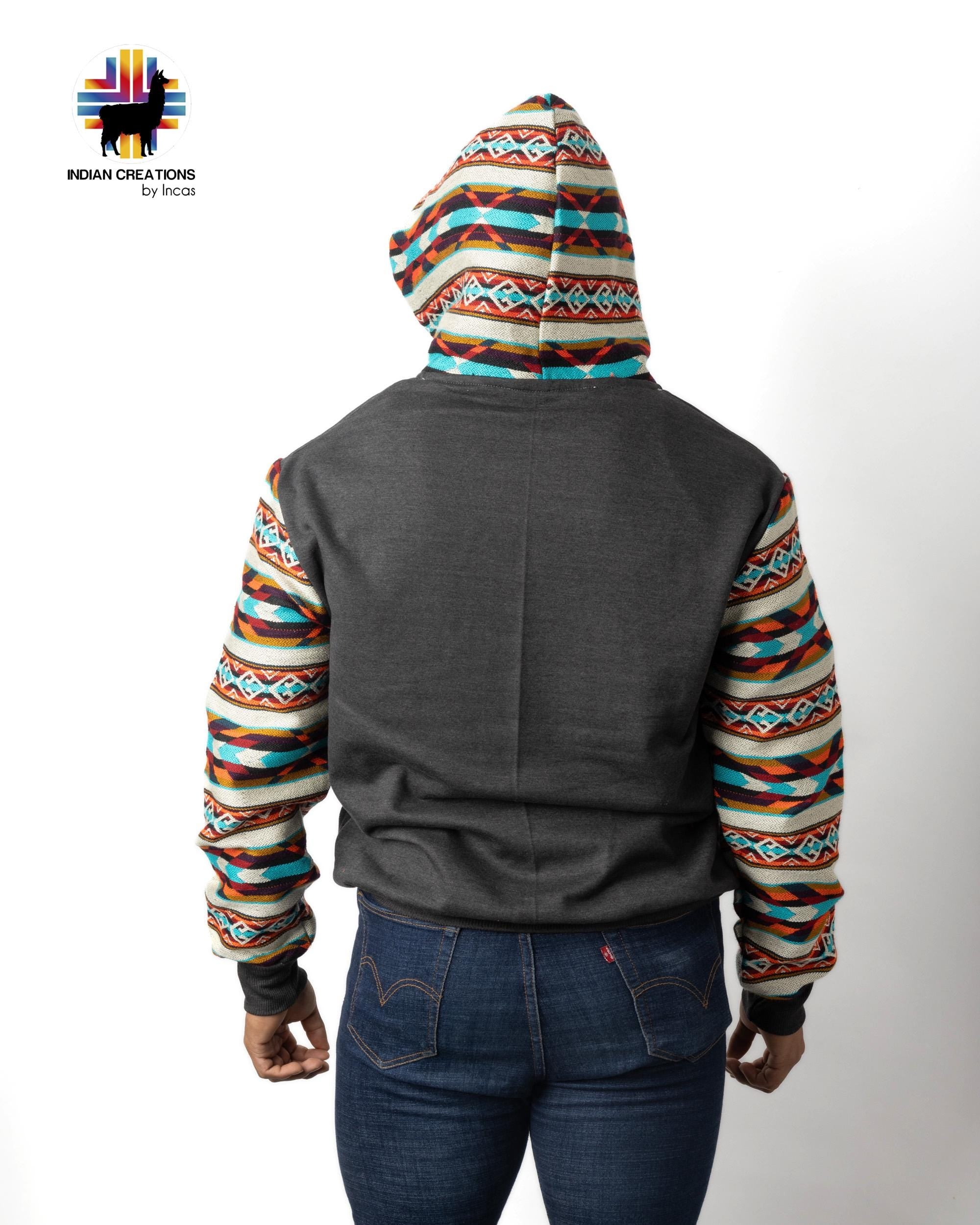 Handmade Hoodie. Handcrafted by Indigenous Hands. Super Soft with Hood. Unisex. Machine Washable. FREE SHIPPING! Gift Ideas