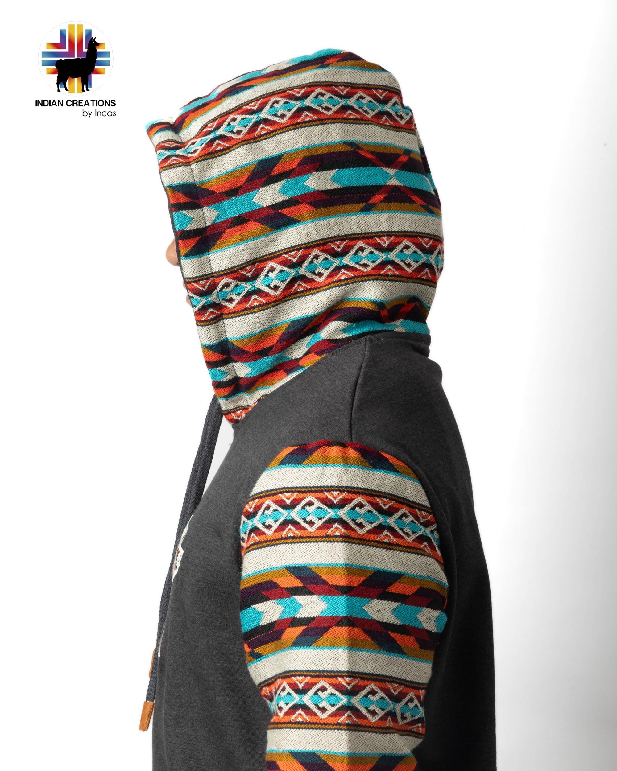 Handmade Hoodie. Handcrafted by Indigenous Hands. Super Soft with Hood. Unisex. Machine Washable. FREE SHIPPING! Gift Ideas