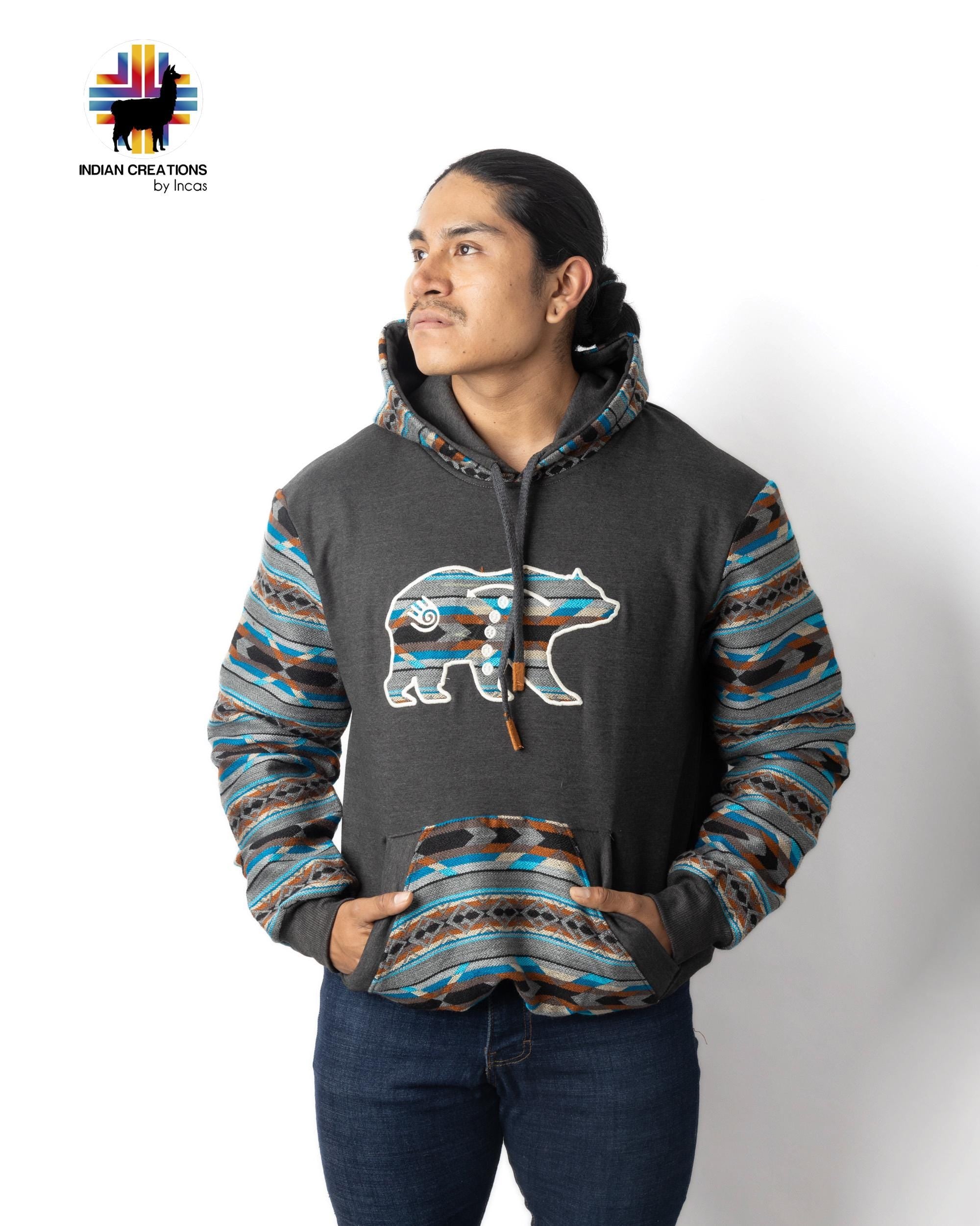 Handmade Hoodie. Handcrafted by Indigenous Hands. Super Soft with Hood. Unisex. Machine Washable. FREE SHIPPING! Gift Ideas