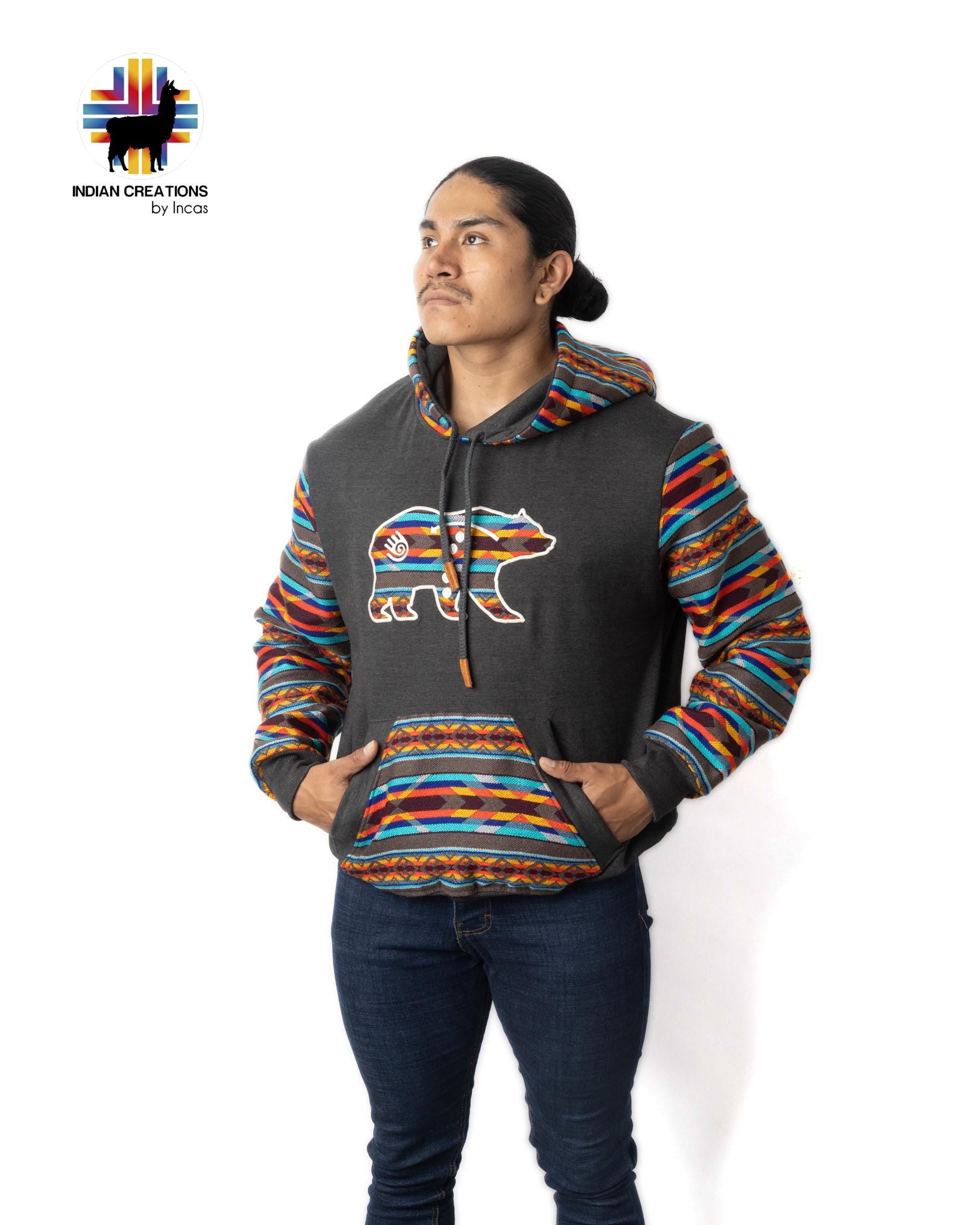 Handmade Hoodie. Handcrafted by Indigenous Hands. Super Soft with Hood. Unisex. Machine Washable. FREE SHIPPING! Gift Ideas