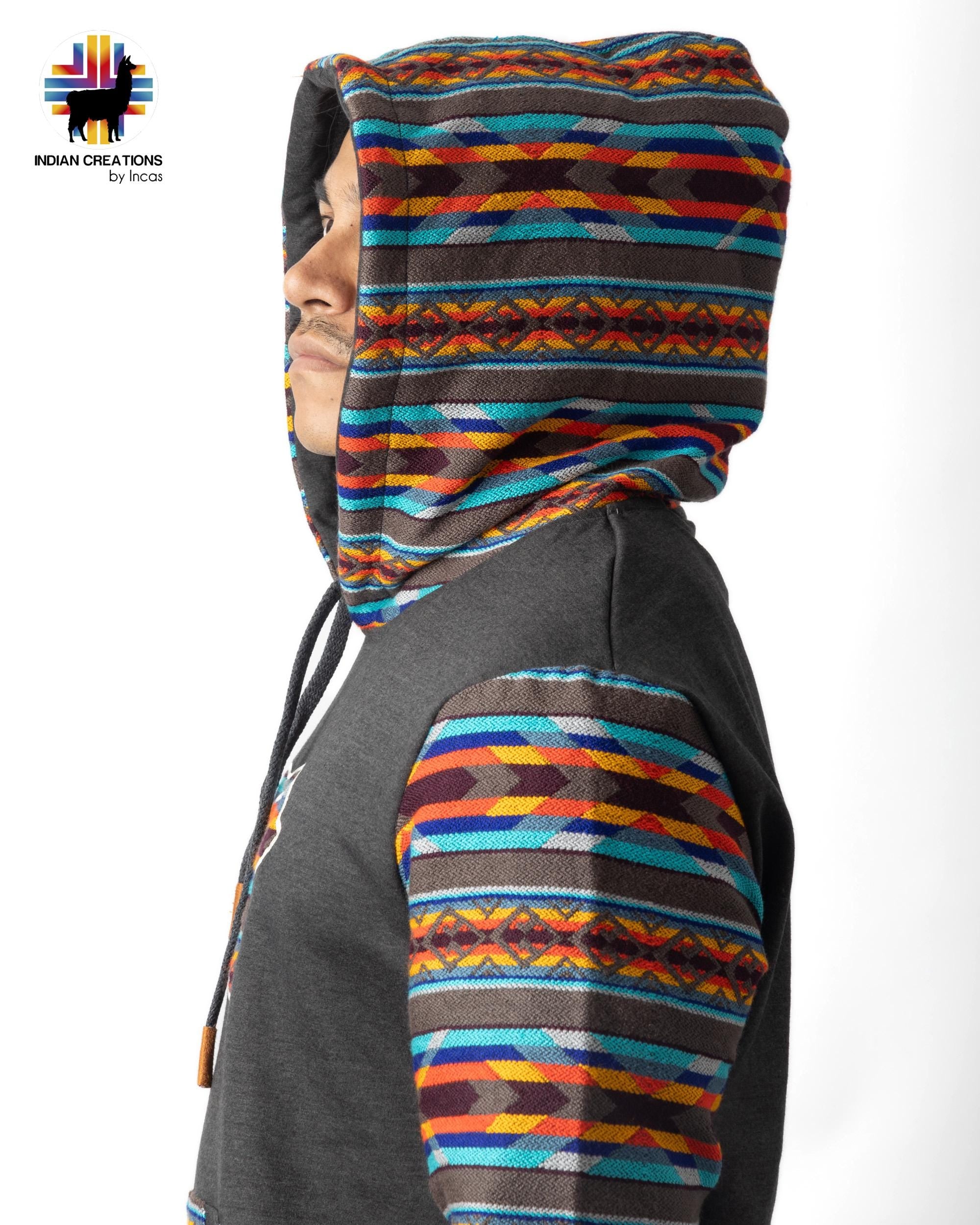 Handmade Hoodie. Handcrafted by Indigenous Hands. Super Soft with Hood. Unisex. Machine Washable. FREE SHIPPING! Gift Ideas