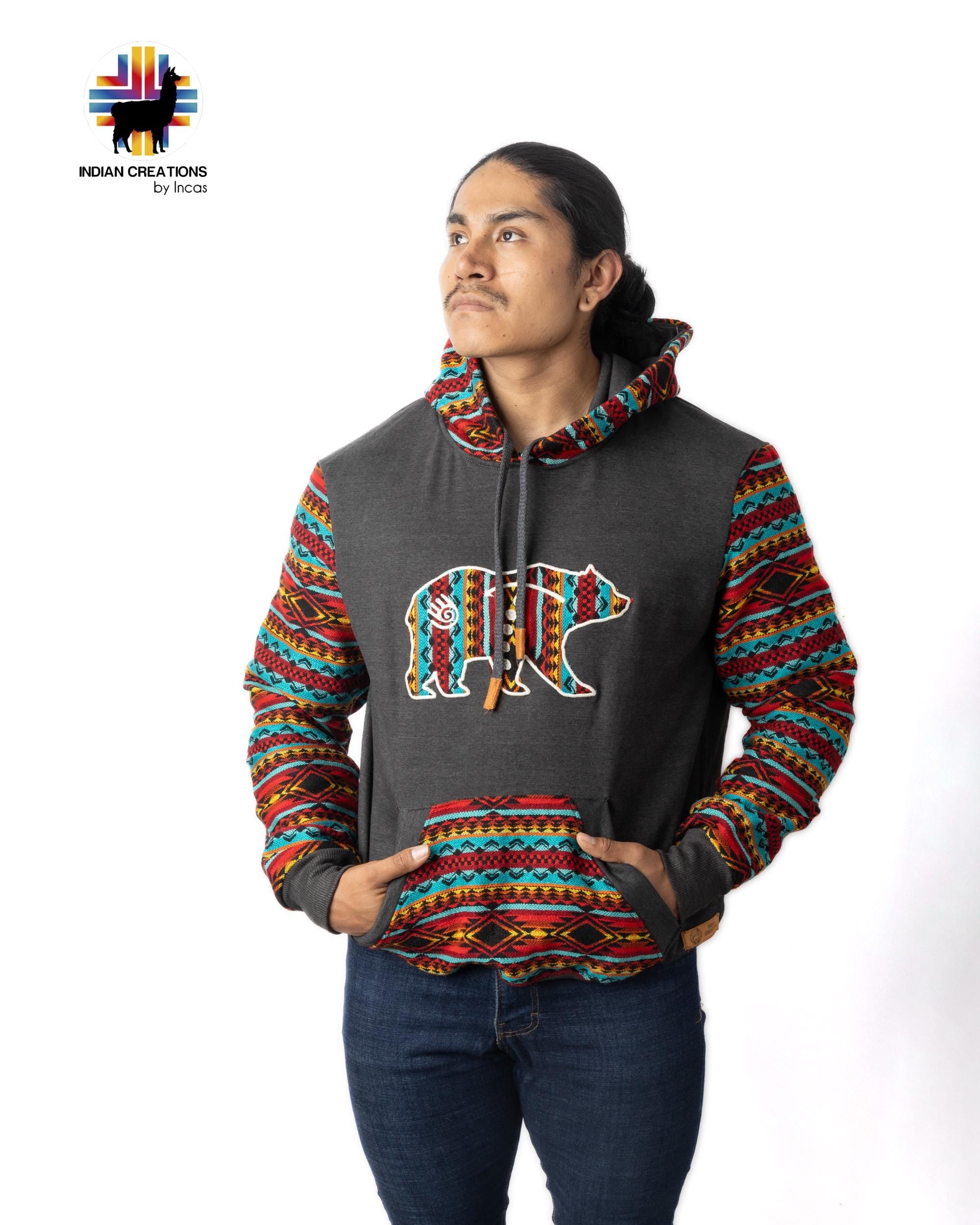 Handmade Hoodie. Handcrafted by Indigenous Hands. Super Soft with Hood. Unisex. Machine Washable. FREE SHIPPING! Gift Ideas