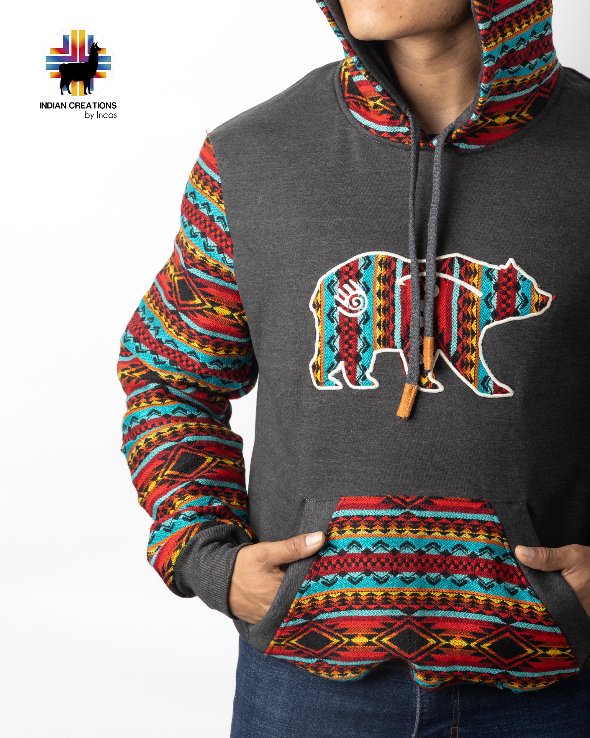 Handmade Hoodie. Handcrafted by Indigenous Hands. Super Soft with Hood. Unisex. Machine Washable. FREE SHIPPING! Gift Ideas