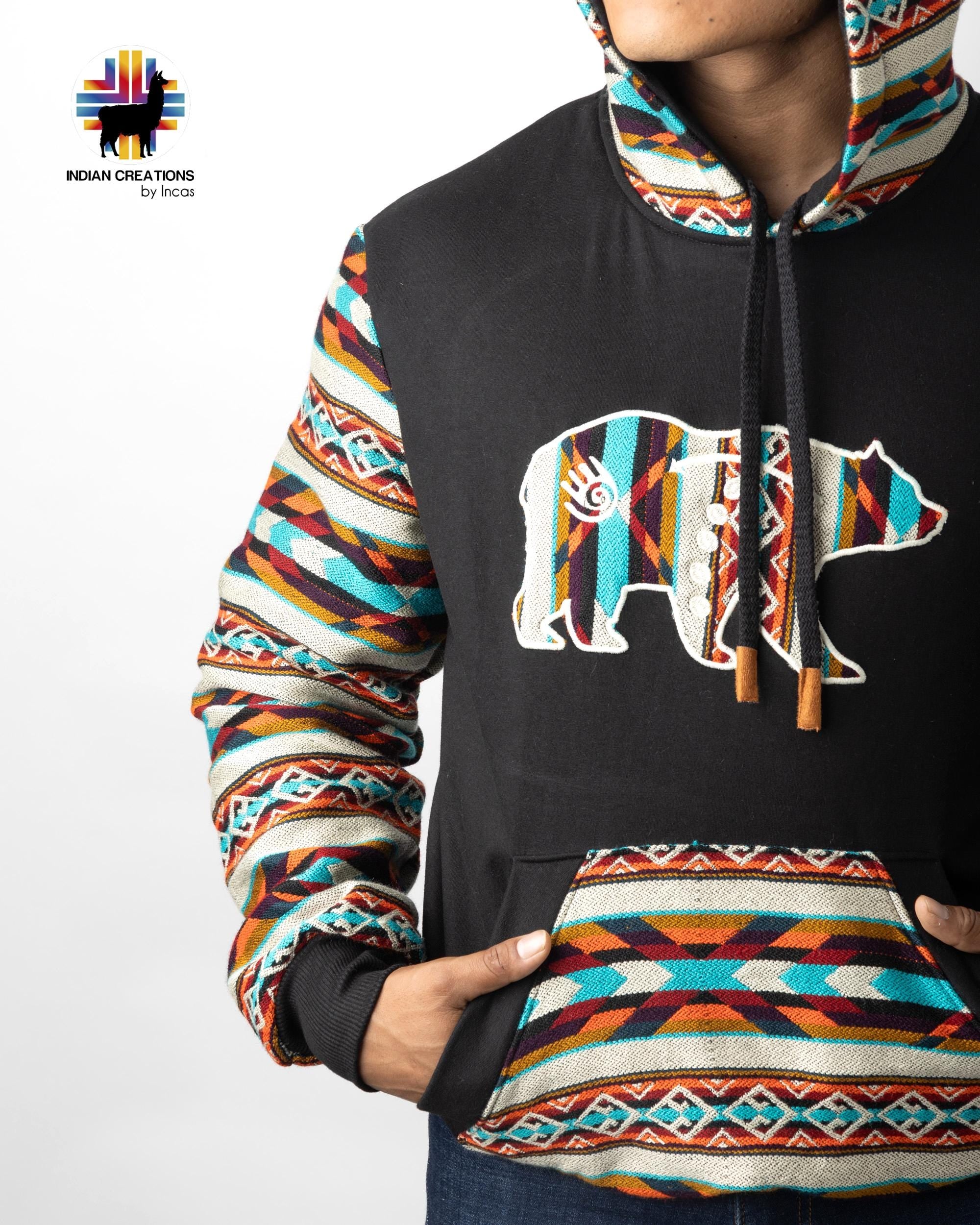 Handmade Hoodie. Handcrafted by Indigenous Hands. Super Soft with Hood. Unisex. Machine Washable. FREE SHIPPING! Gift Ideas