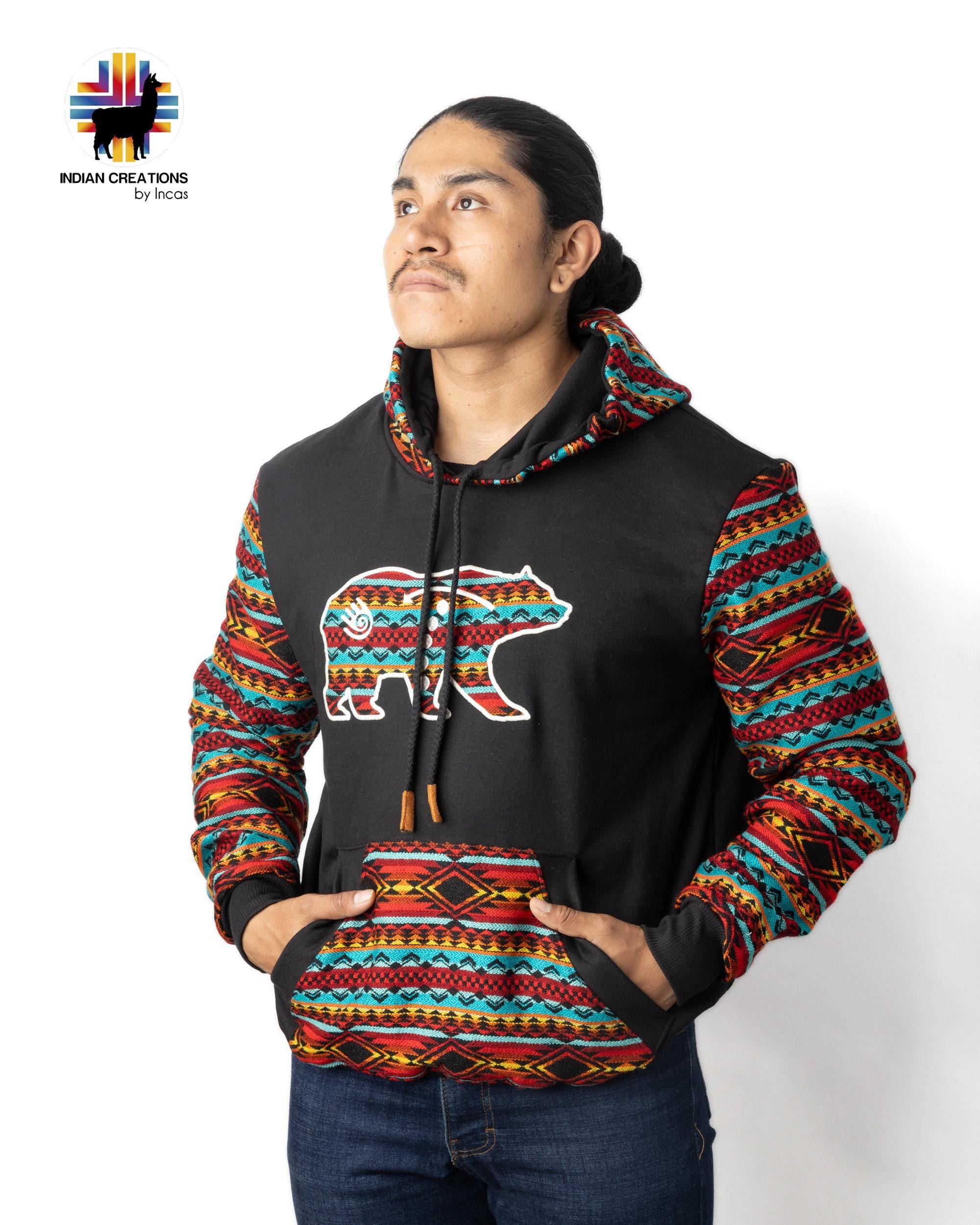Handmade Hoodie. Handcrafted by Indigenous Hands. Machine Washable. Free Shipping! GIFT IDEAS