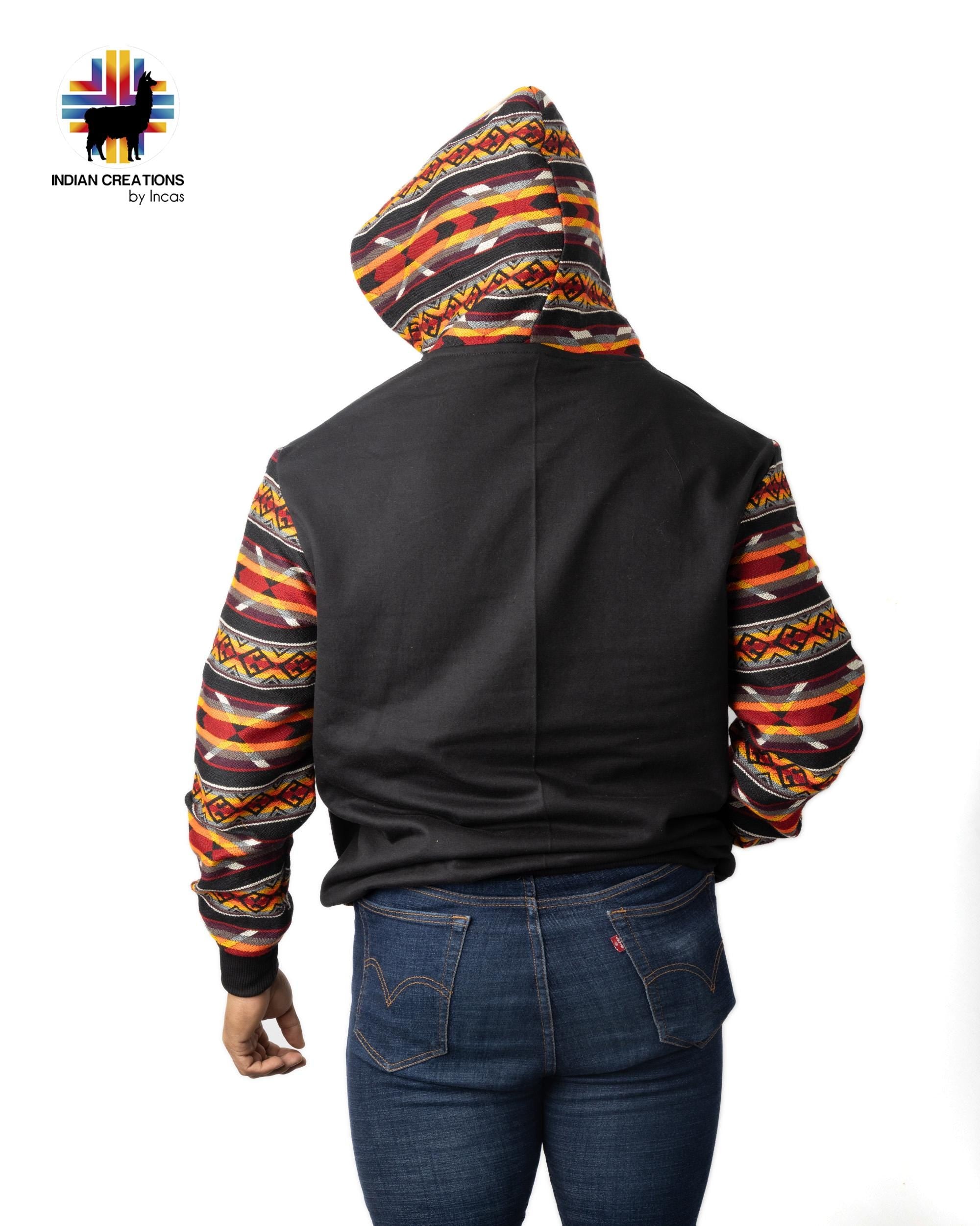 Handmade Hoodie. Handcrafted by Indigenous Hands. Machine Washable. Free Shipping! GIFT IDEAS