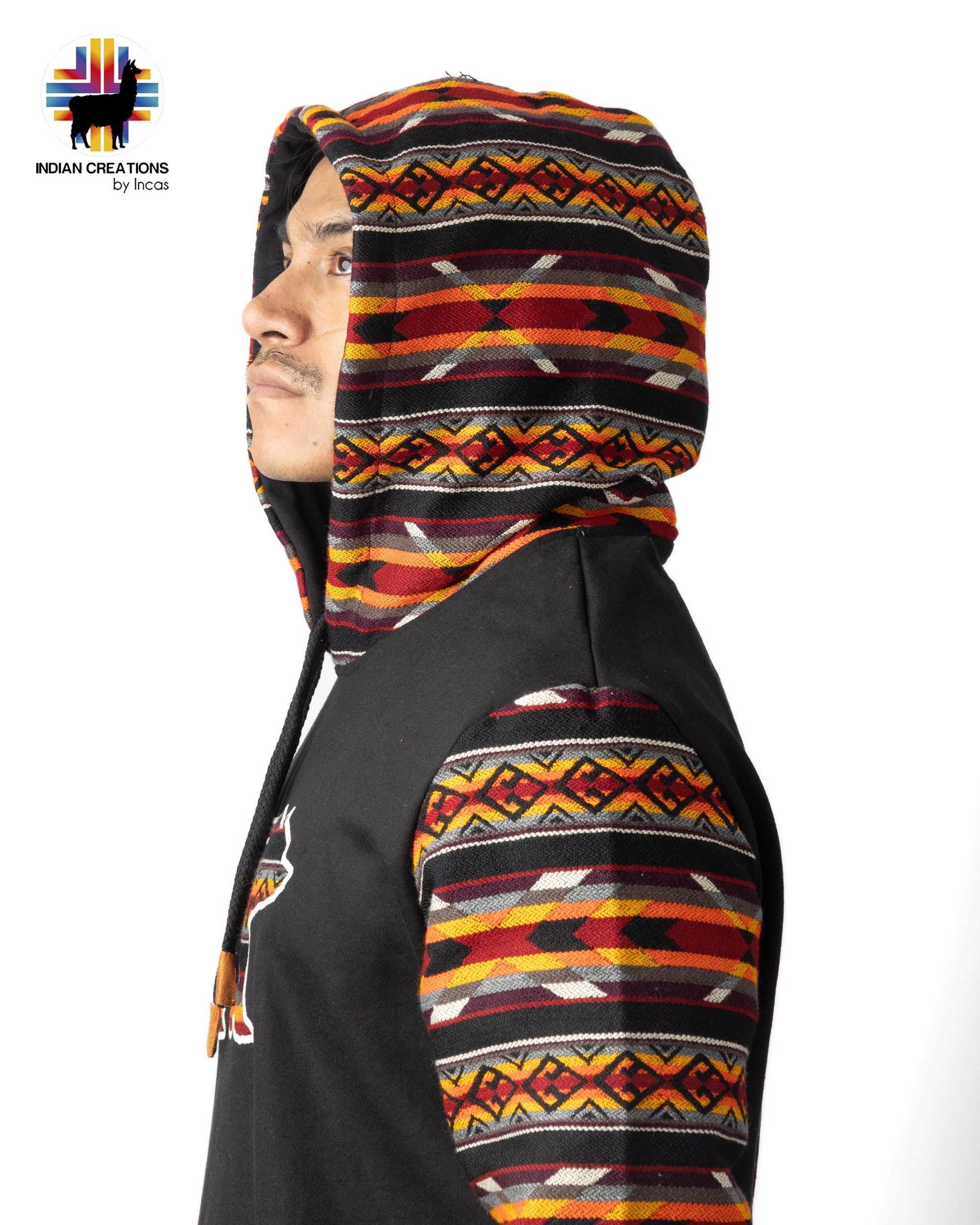 Handmade Hoodie. Handcrafted by Indigenous Hands. Machine Washable. Free Shipping! GIFT IDEAS