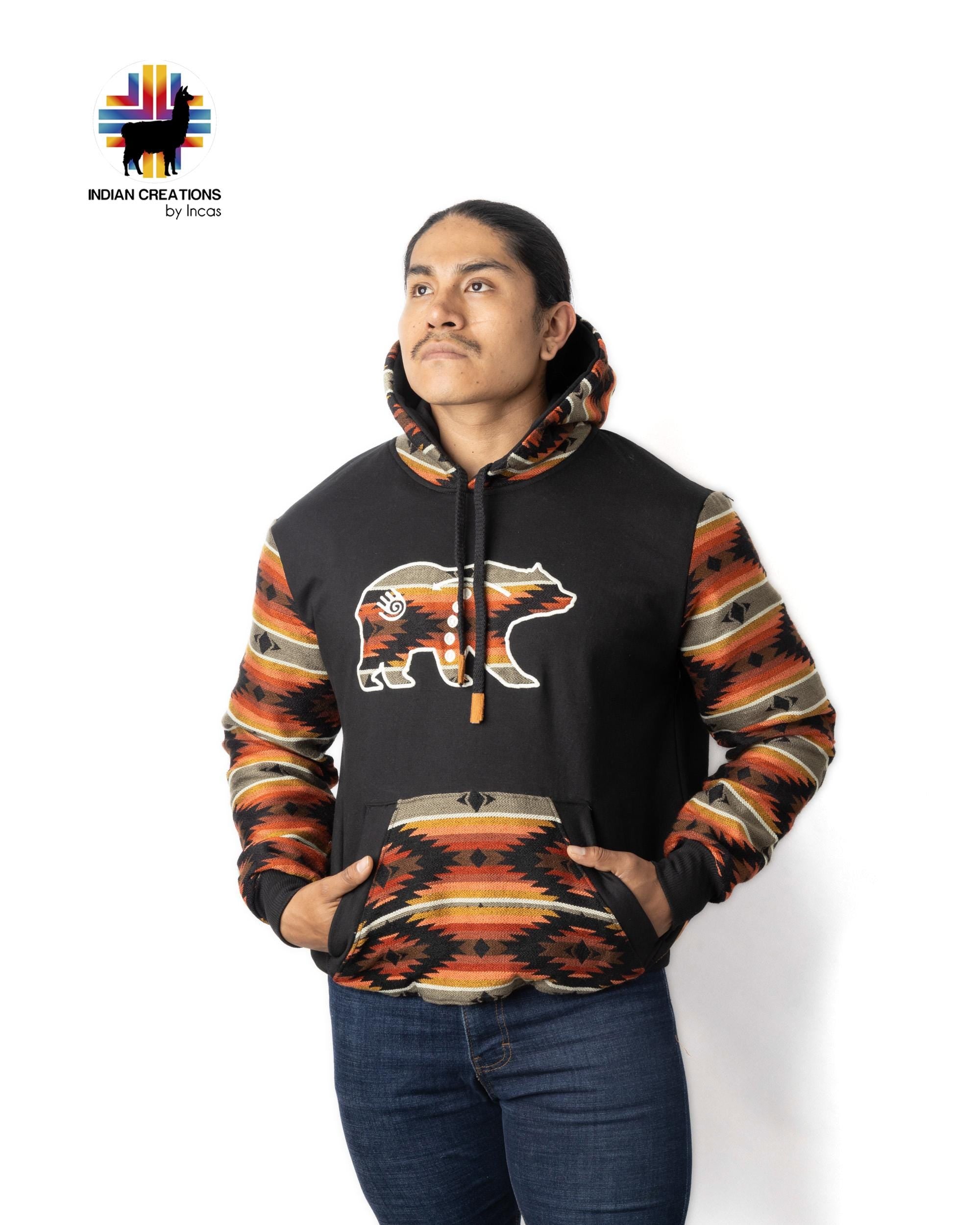 Handmade Hoodie. Handcrafted by Indigenous Hands. Super Soft with Hood. Unisex. Machine Washable. FREE SHIPPING! Gift Ideas