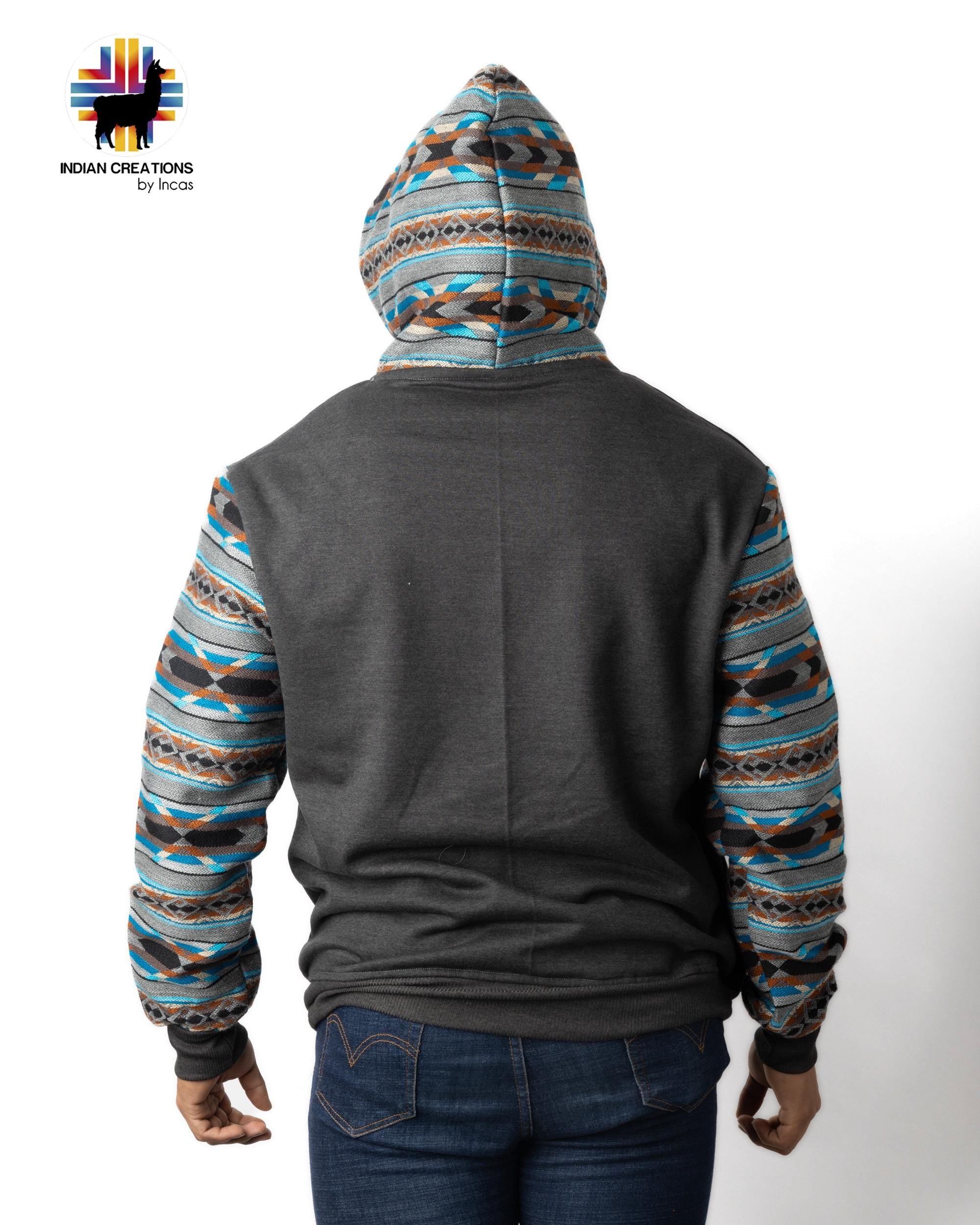 Handmade Hoodie. Handcrafted by Indigenous Hands. Super Soft with Hood. Unisex. Machine Washable. FREE SHIPPING! Gift Ideas