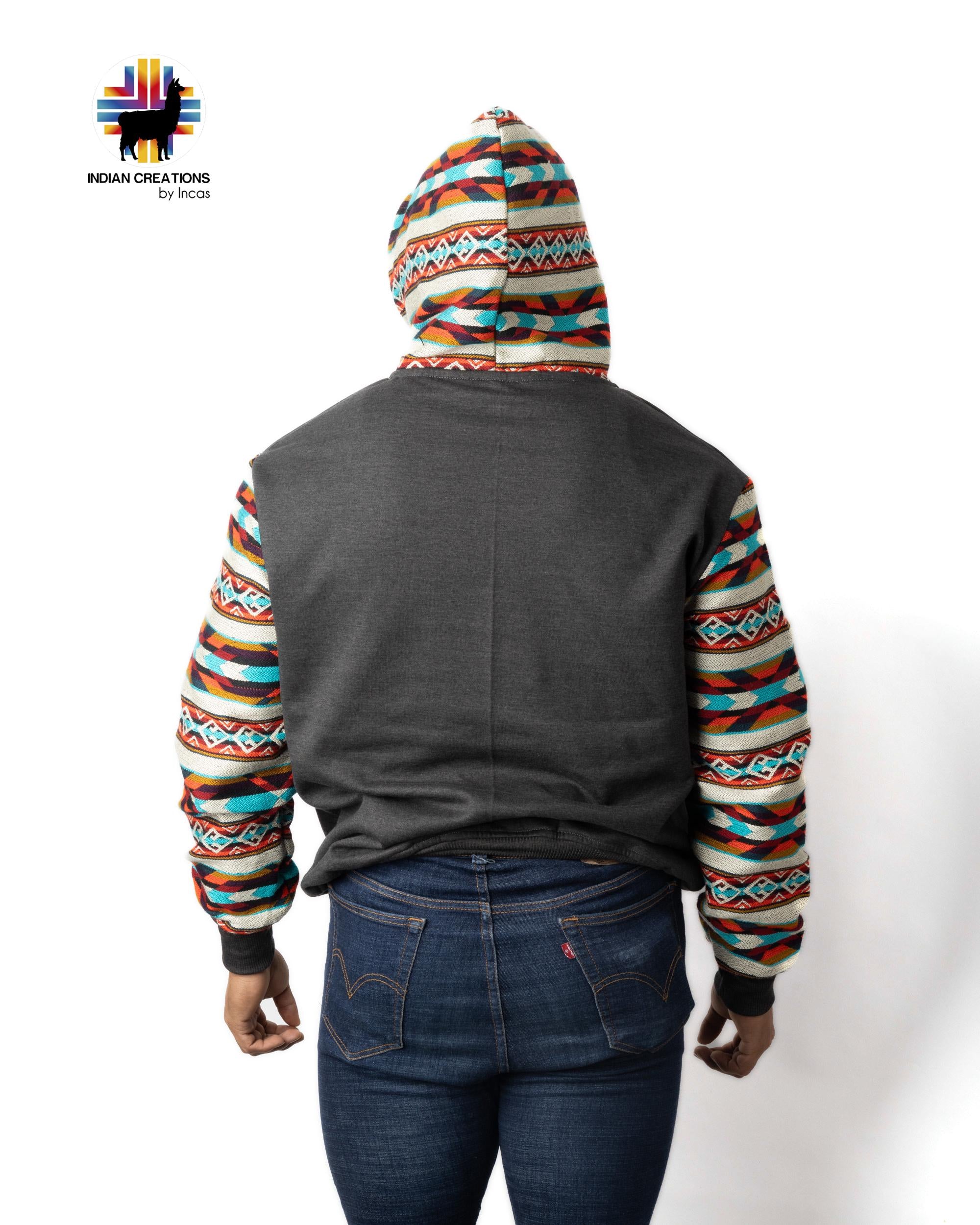 Handmade Hoodie. Handcrafted by Indigenous Hands. Super Soft with Hood. Unisex. Machine Washable. FREE SHIPPING! Gift Ideas