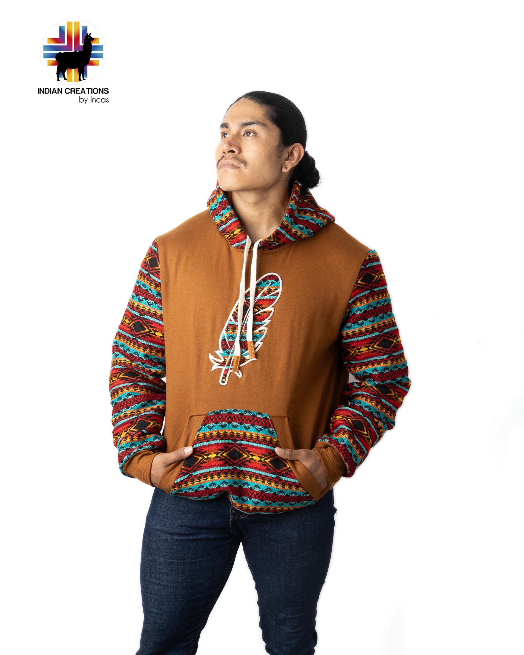 Handmade Hoodie. Handcrafted by Indigenous Hands. Super Soft with Hood. Unisex. Machine Washable. FREE SHIPPING! Gift Ideas