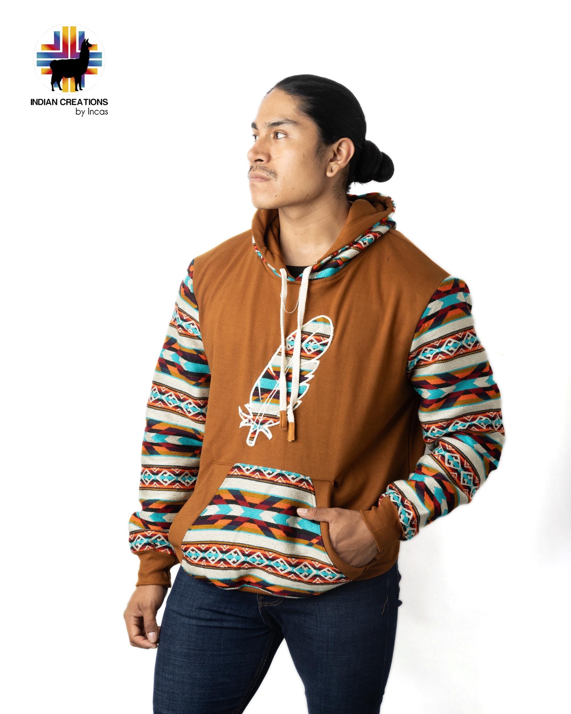 Handmade Hoodie. Handcrafted by Indigenous Hands. Super Soft with Hood. Unisex. Machine Washable. FREE SHIPPING! Gift Ideas