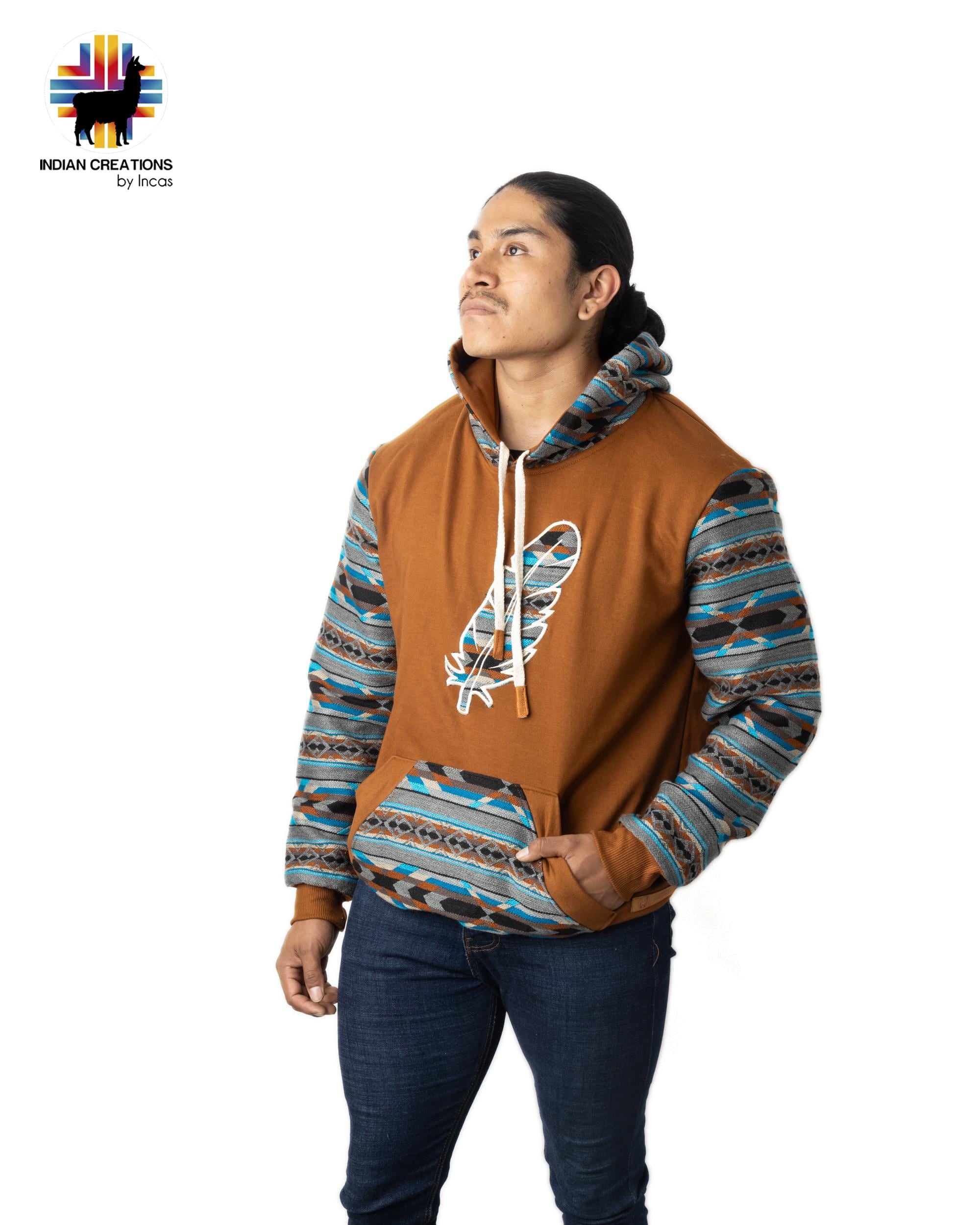 Handmade Hoodie. Handcrafted by Indigenous Hands. Super Soft with Hood. Unisex. Machine Washable. FREE SHIPPING! Gift Ideas