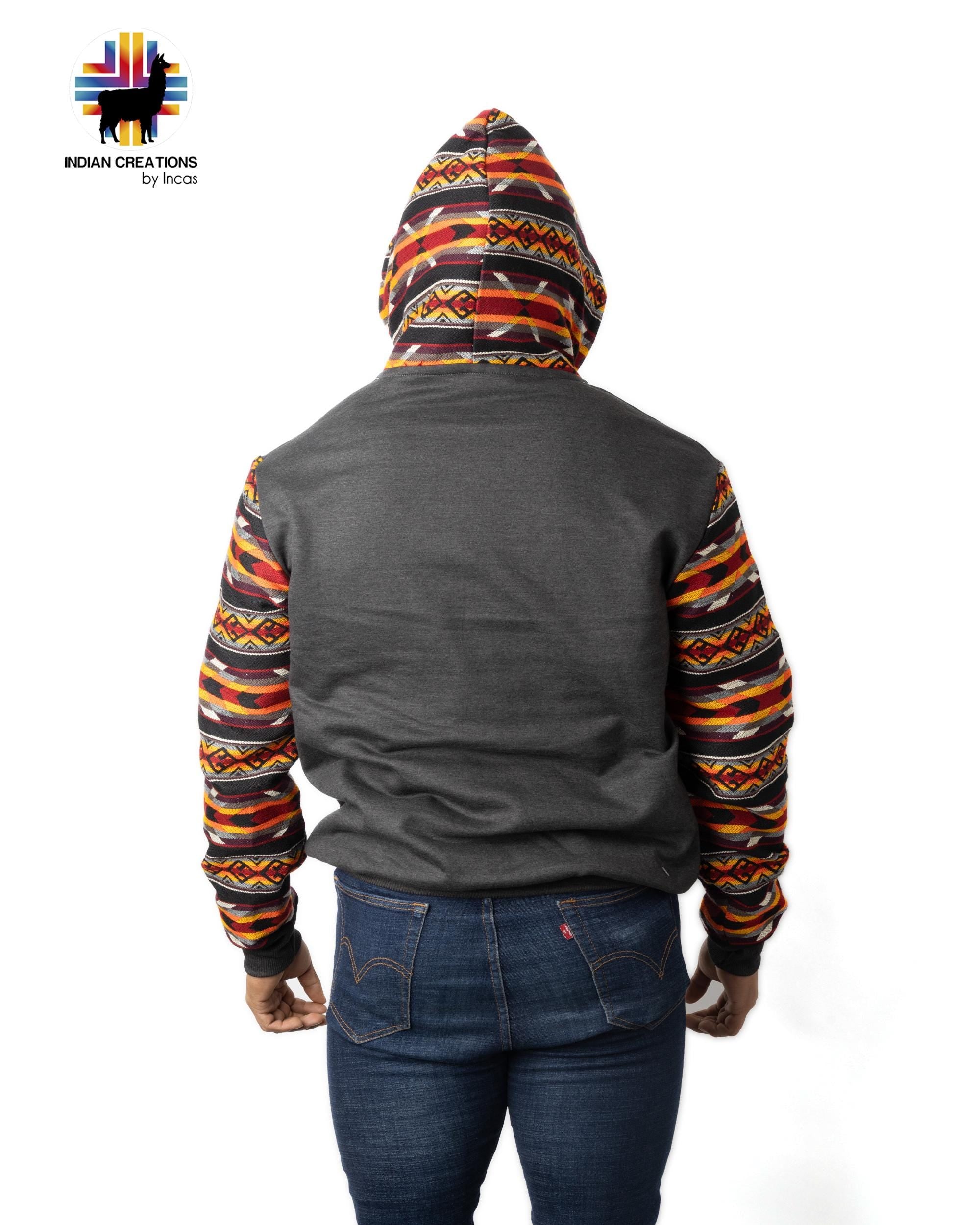 Handmade Hoodie. Handcrafted by Indigenous Hands. Machine Washable. Free Shipping! GIFT IDEAS