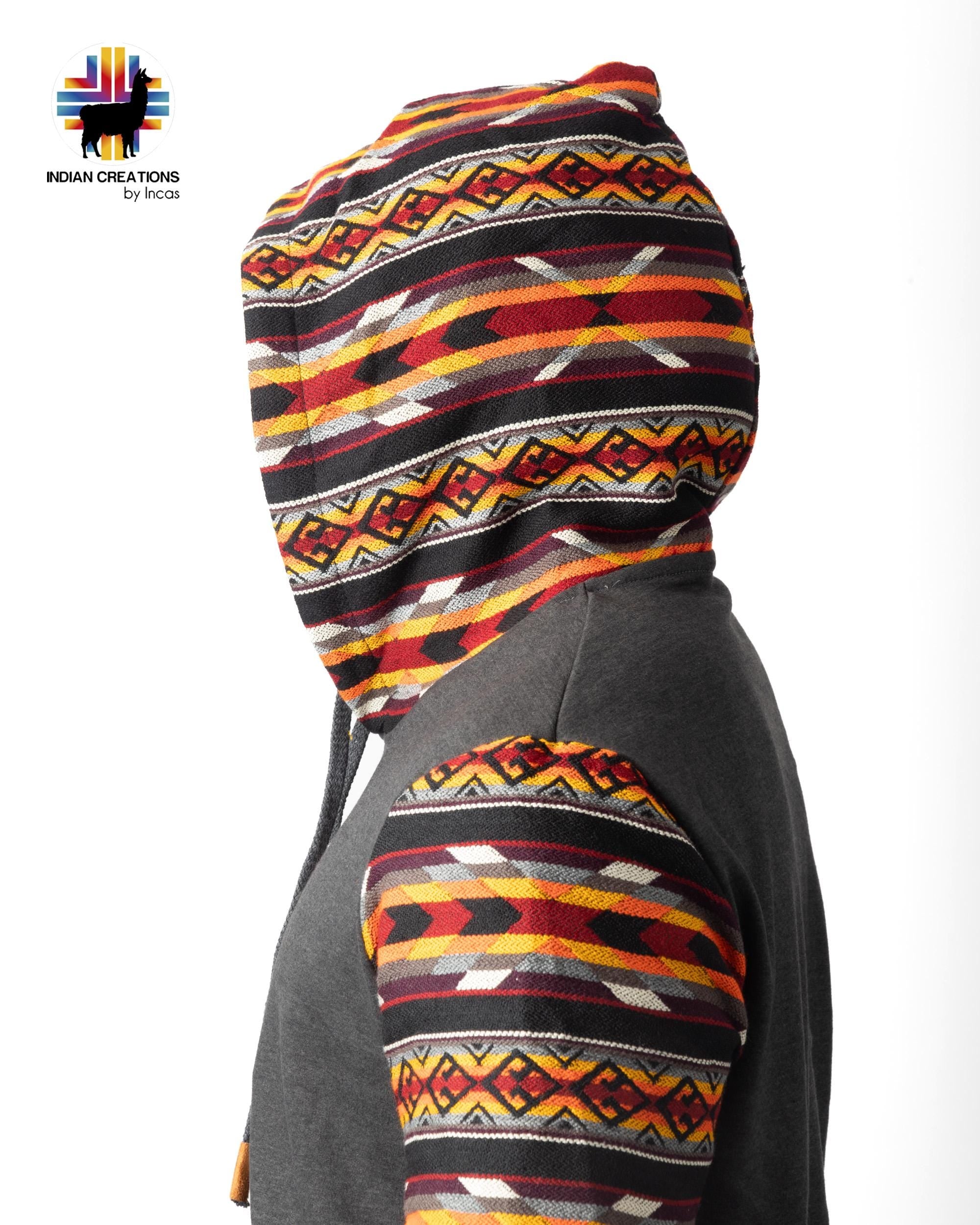 Handmade Hoodie. Handcrafted by Indigenous Hands. Machine Washable. Free Shipping! GIFT IDEAS